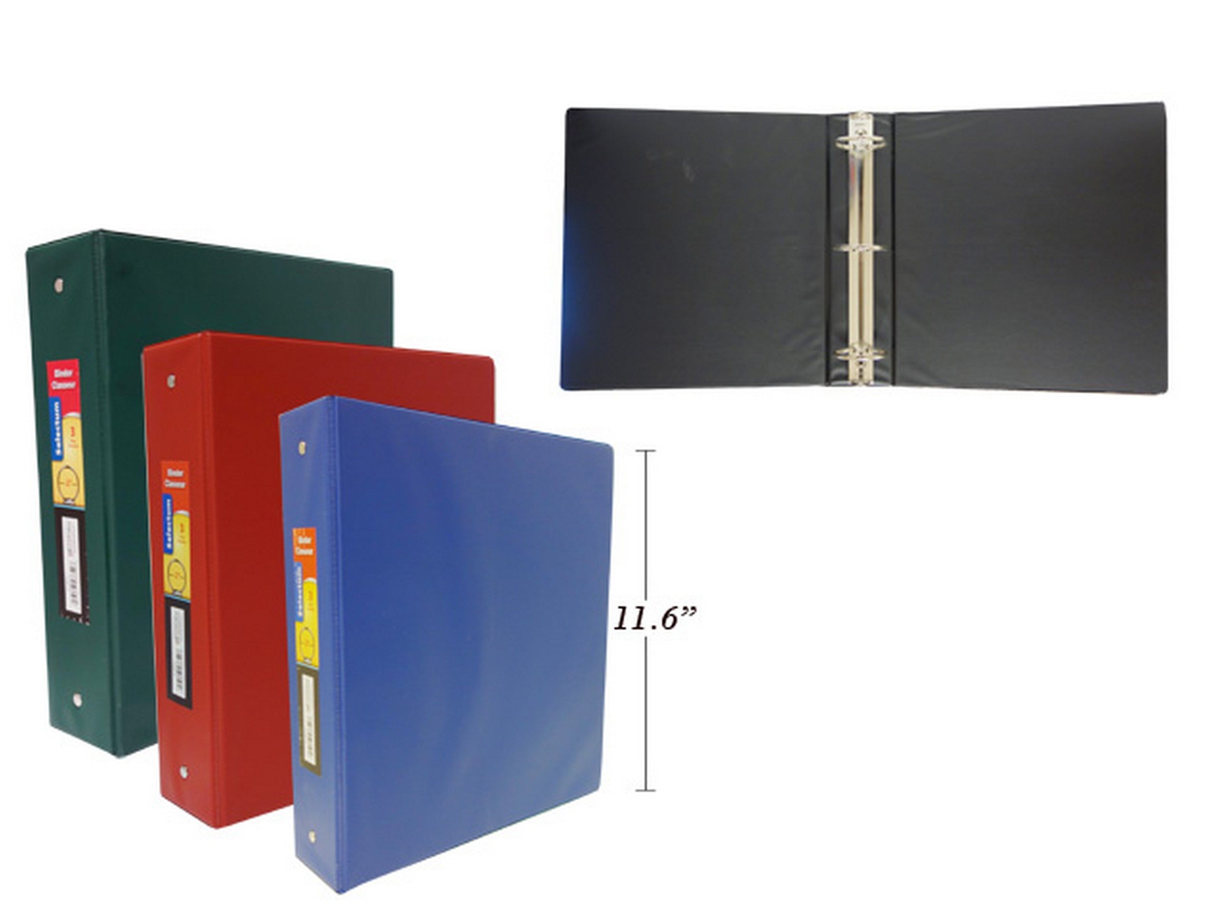 Selectum 2in Hard Cover Vinyl Binder with Pockets  VRT 