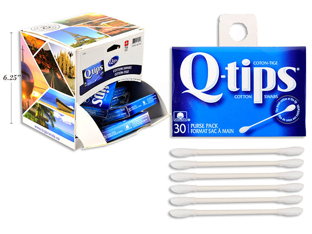 Q-Tips 30 Cotton Swabs - Travel Size