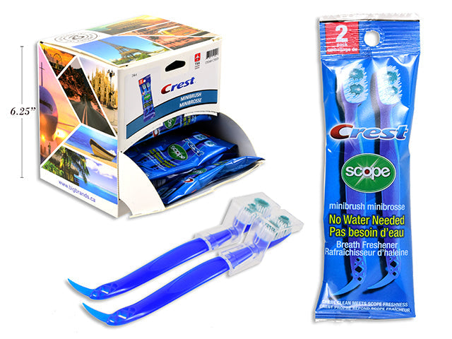 Crest Scope 2 Mini Toothbrushes - Travel Size 