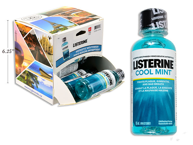 Listerine Cool Mint Mouthwash - Travel Size 95ml 