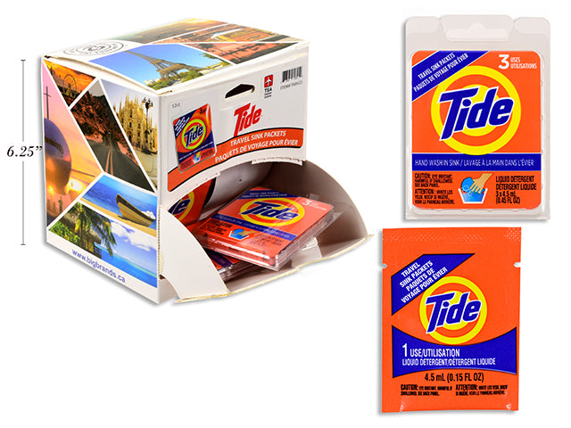 Tide 3pcs Liquid Detergent Pack - Travel Size 5ml