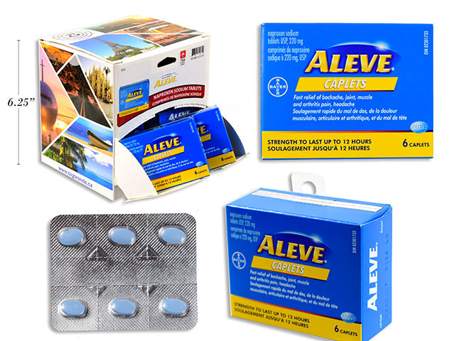 Aleve 6 Naproxen Sodium Tablets 220mg - Travel Size 