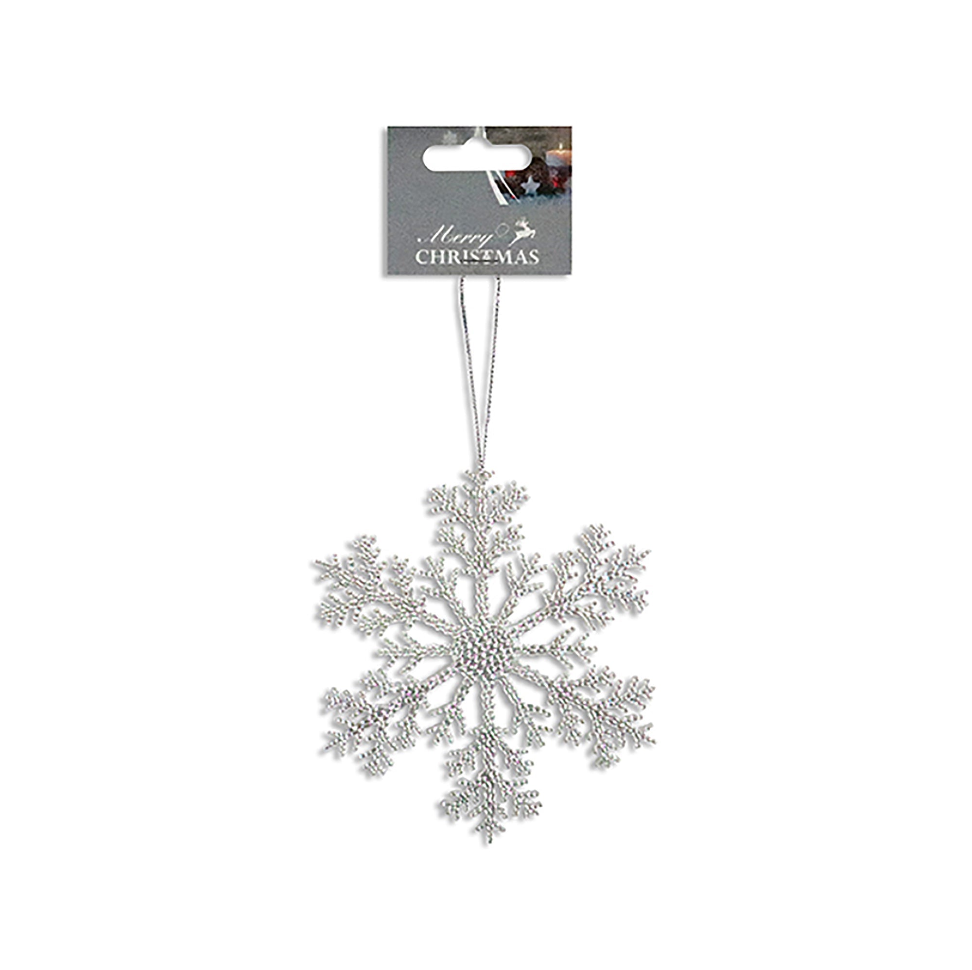 Christmas Iridescent Snowflake 8.25x6.62in