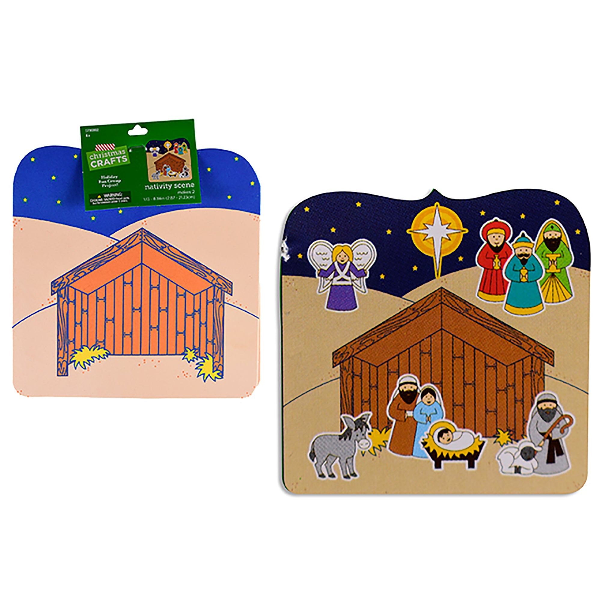Christmas 2pcs EVA Foam Nativity Kit