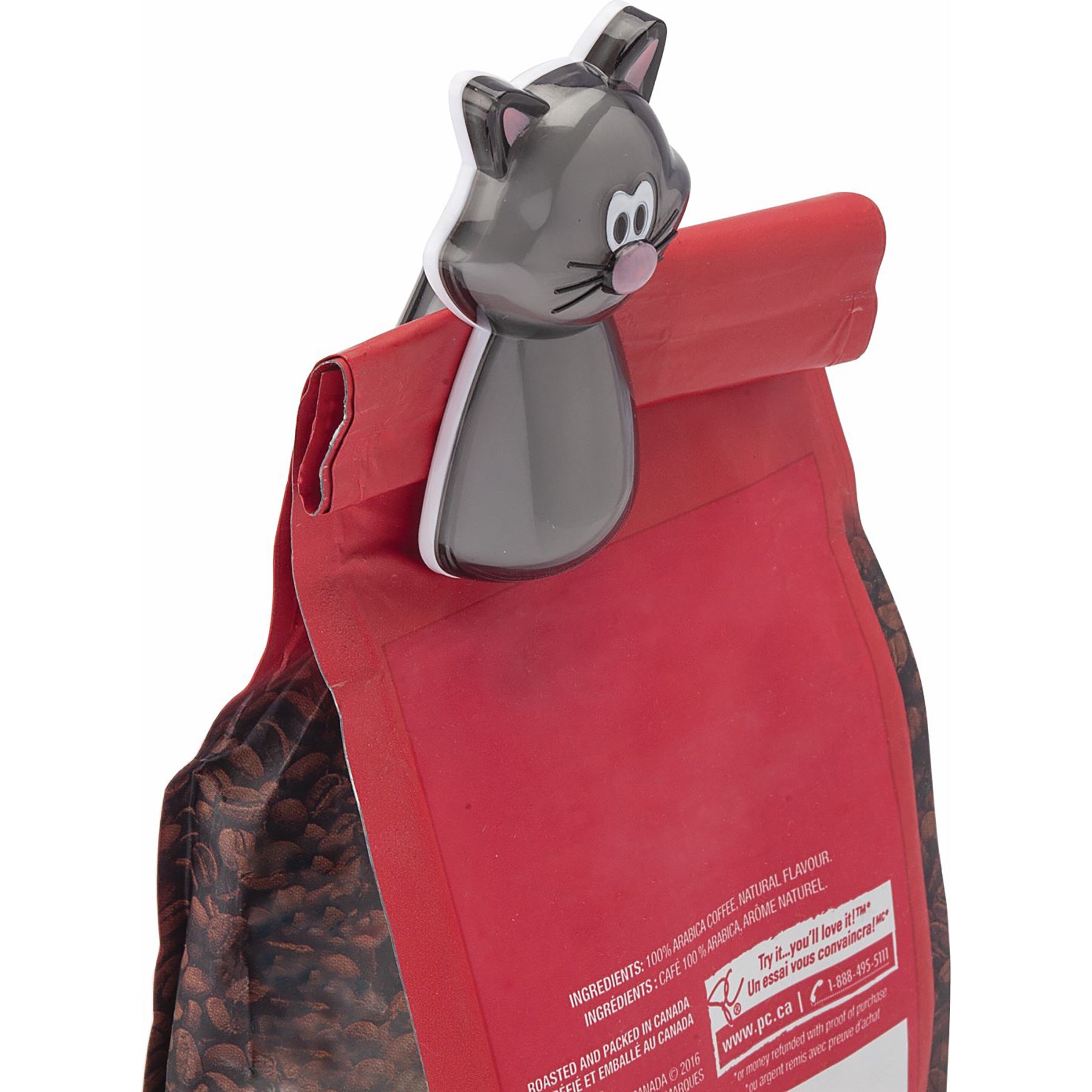 Joie Meow 2 Acrylic Bag Clips 3x1.75in