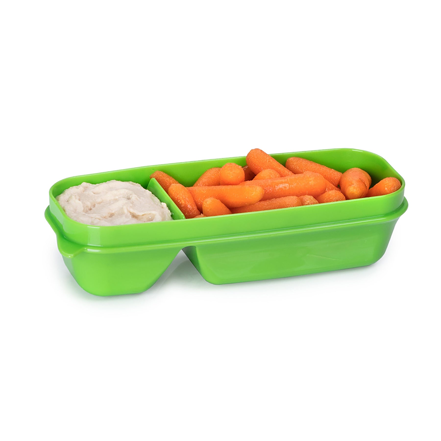 Joie 3 Meal Seal Snack and Dip Containers 2 Sections 5.5x2.5x1.5in
