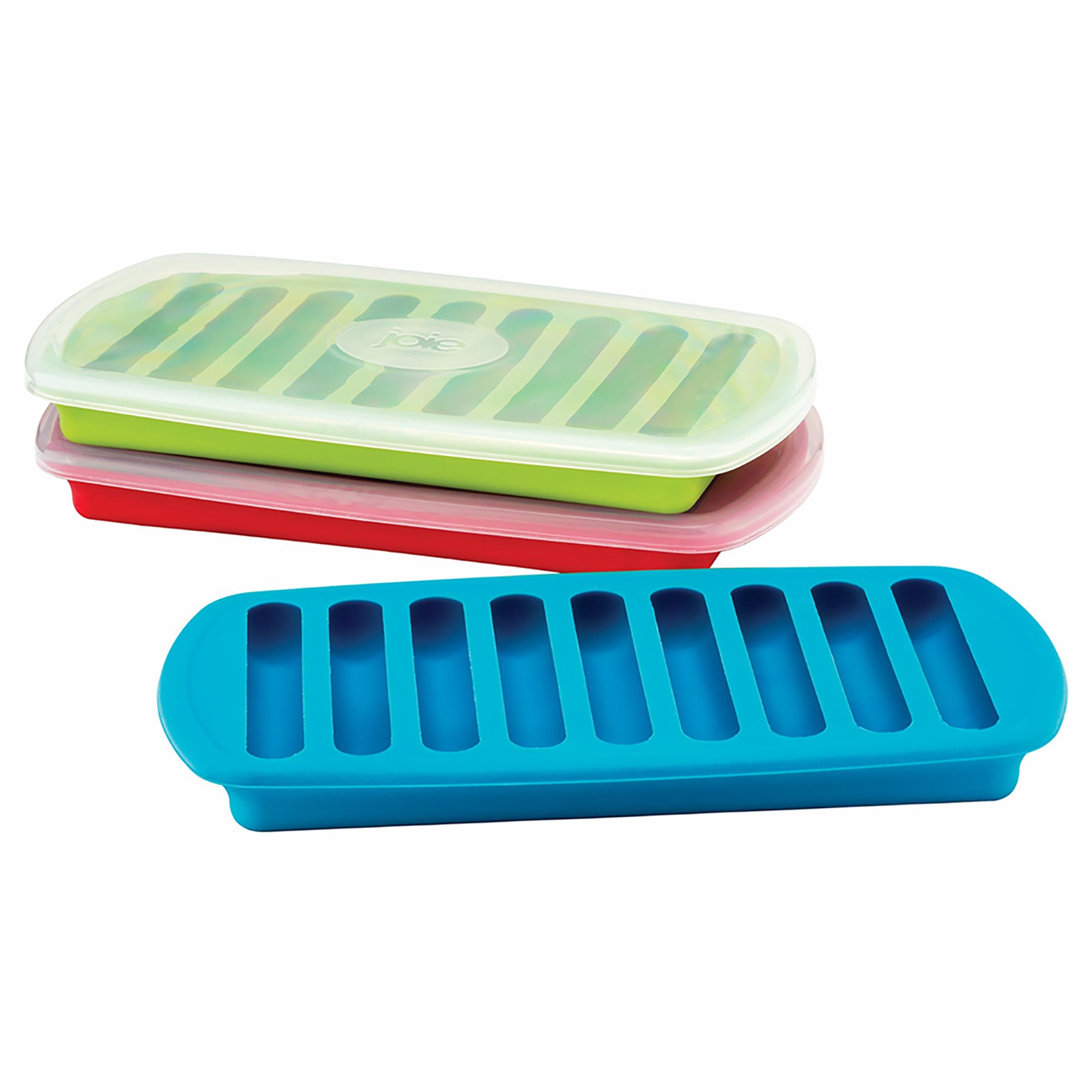 Joie Moule pour Bâtonnets de Glace Silicone avec Couvercle - fait 9 Bâtonnets de Glace 8x4po