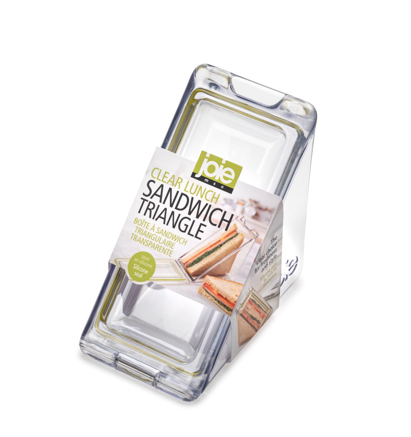 Joie Lunch Sandwich Triangle Container - Clear Plastic 5x5in