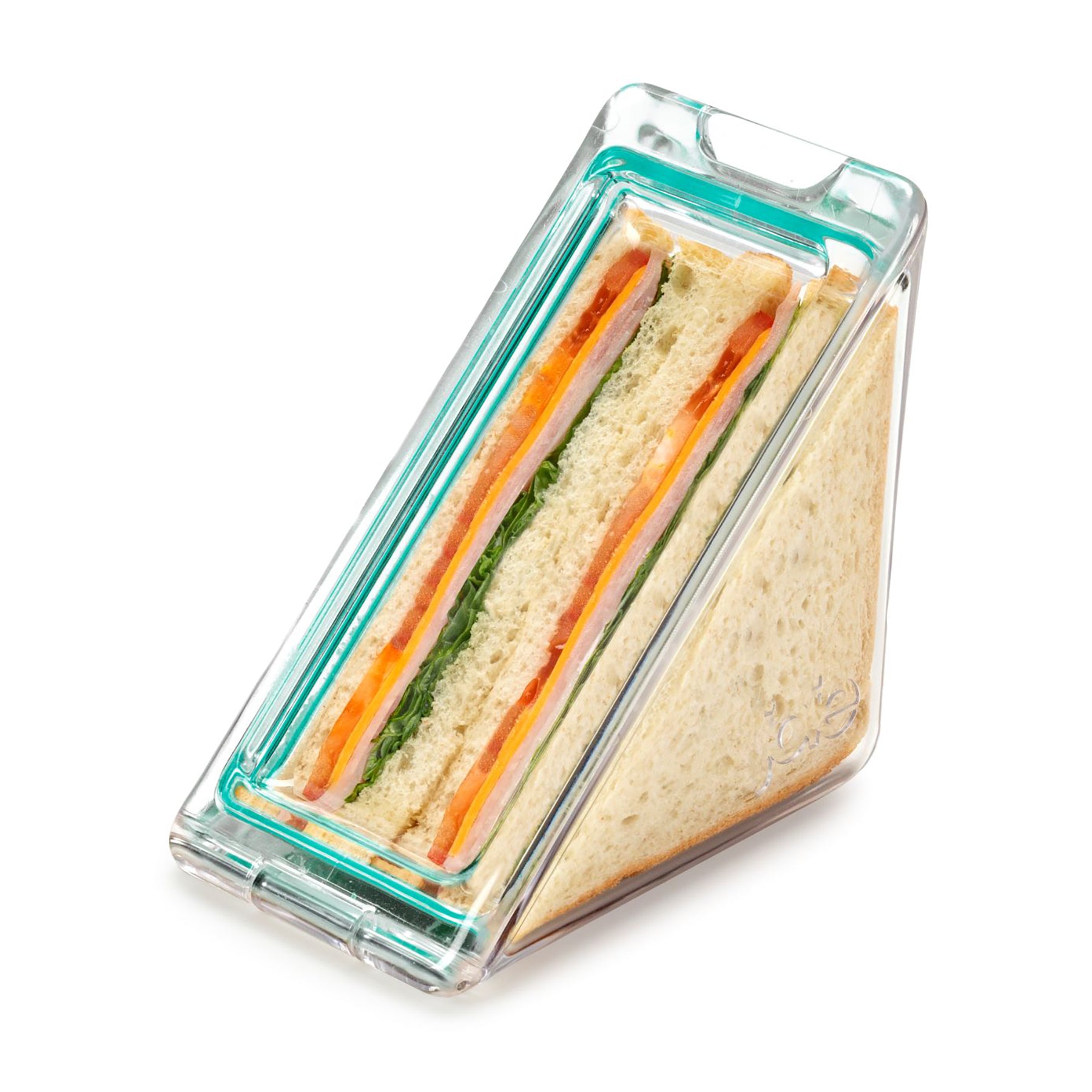 Joie Boite à Sandwich Triangulaire et Transparente en Plastique 5x5po
