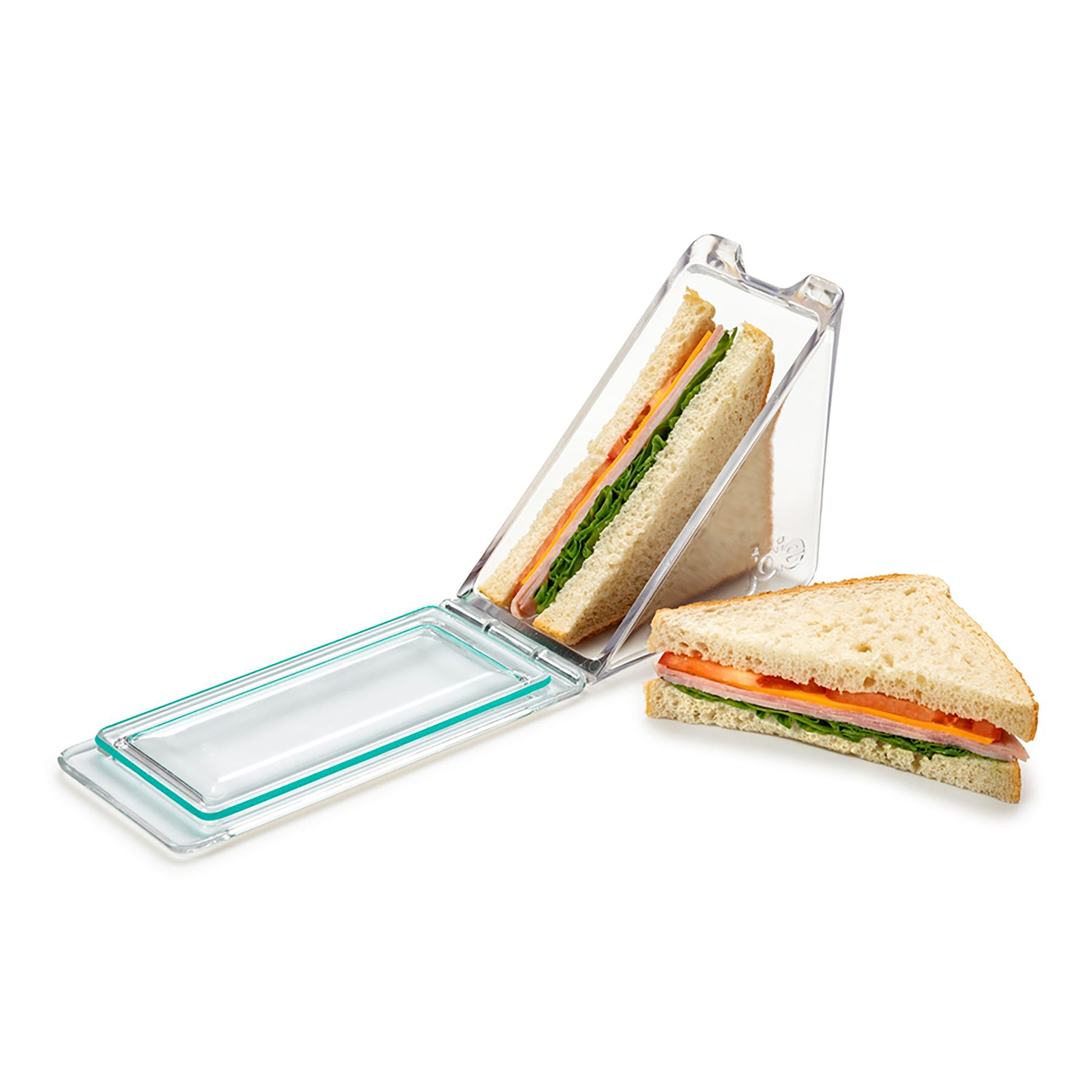 Joie Boite à Sandwich Triangulaire et Transparente en Plastique 5x5po