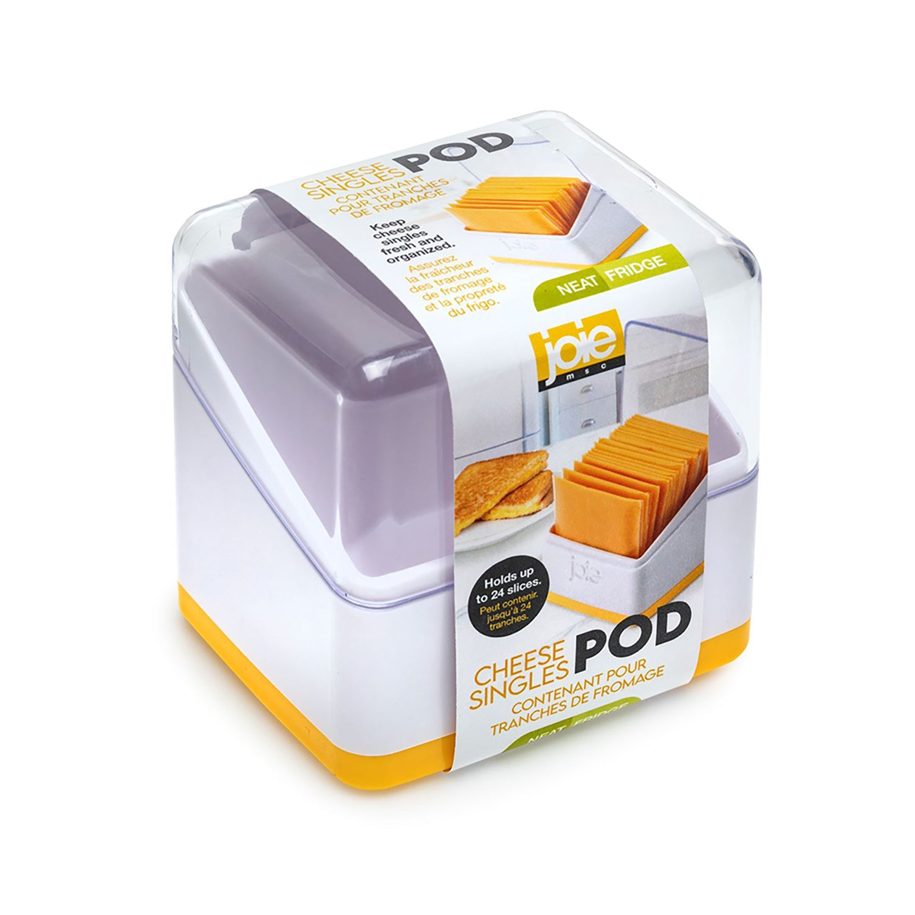 Joie Plastic Cheese Single Pod - Contains up to 24 Slices 4x3.4in