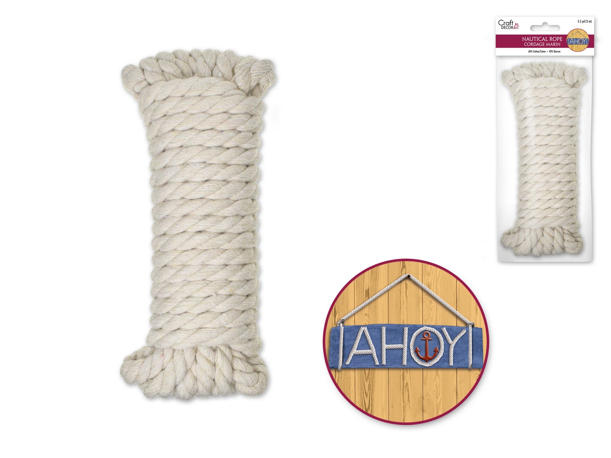Craft Décor Nautical Rope 0.3x198in