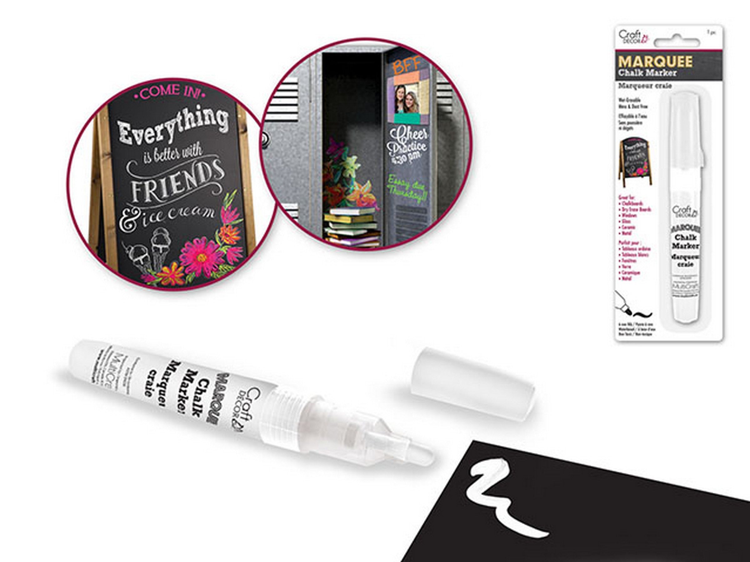 Craft Décor Marquee White Chalk Marker 