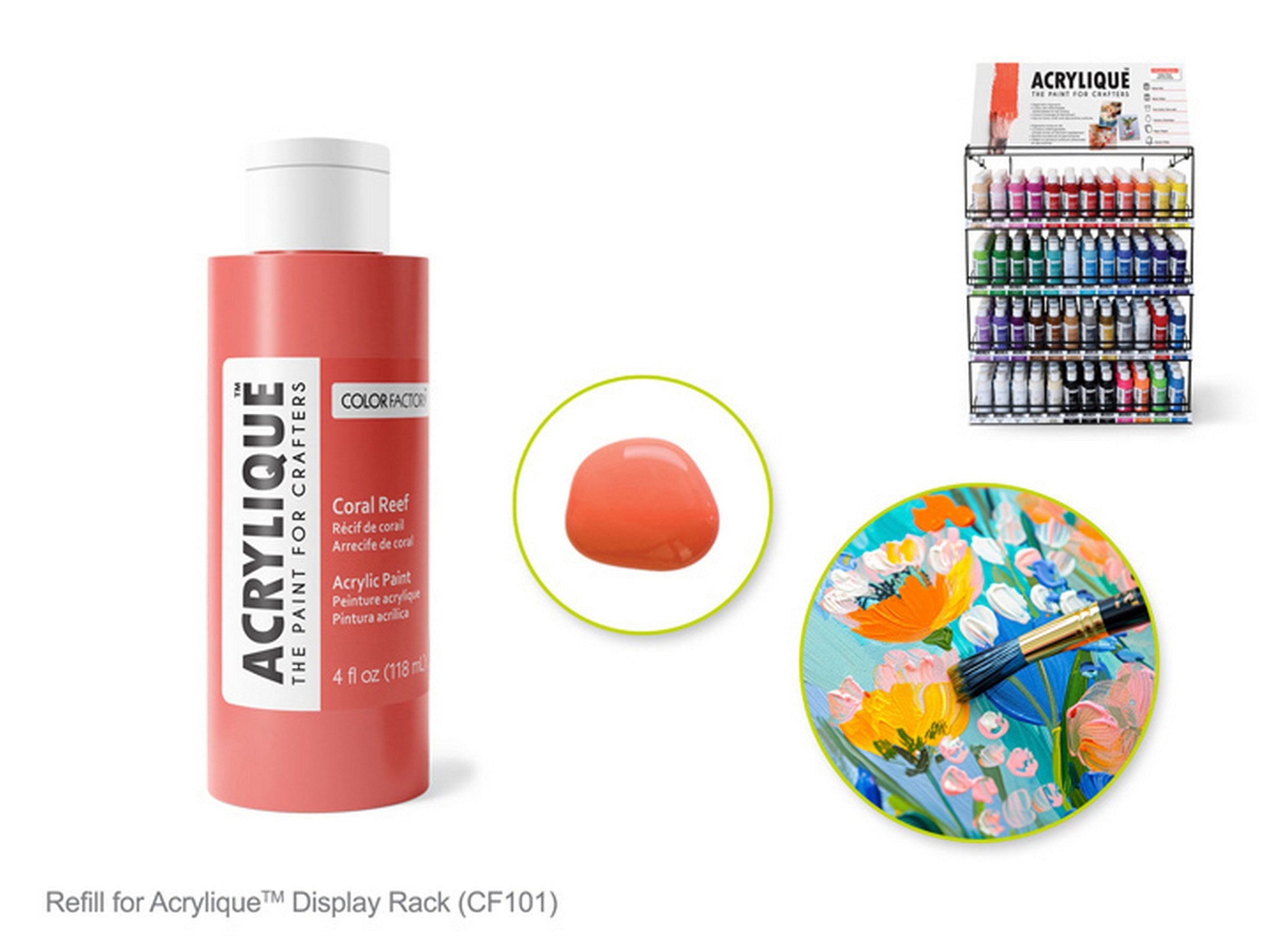 Color Factory Acrylic Paint Coral Reef 4oz