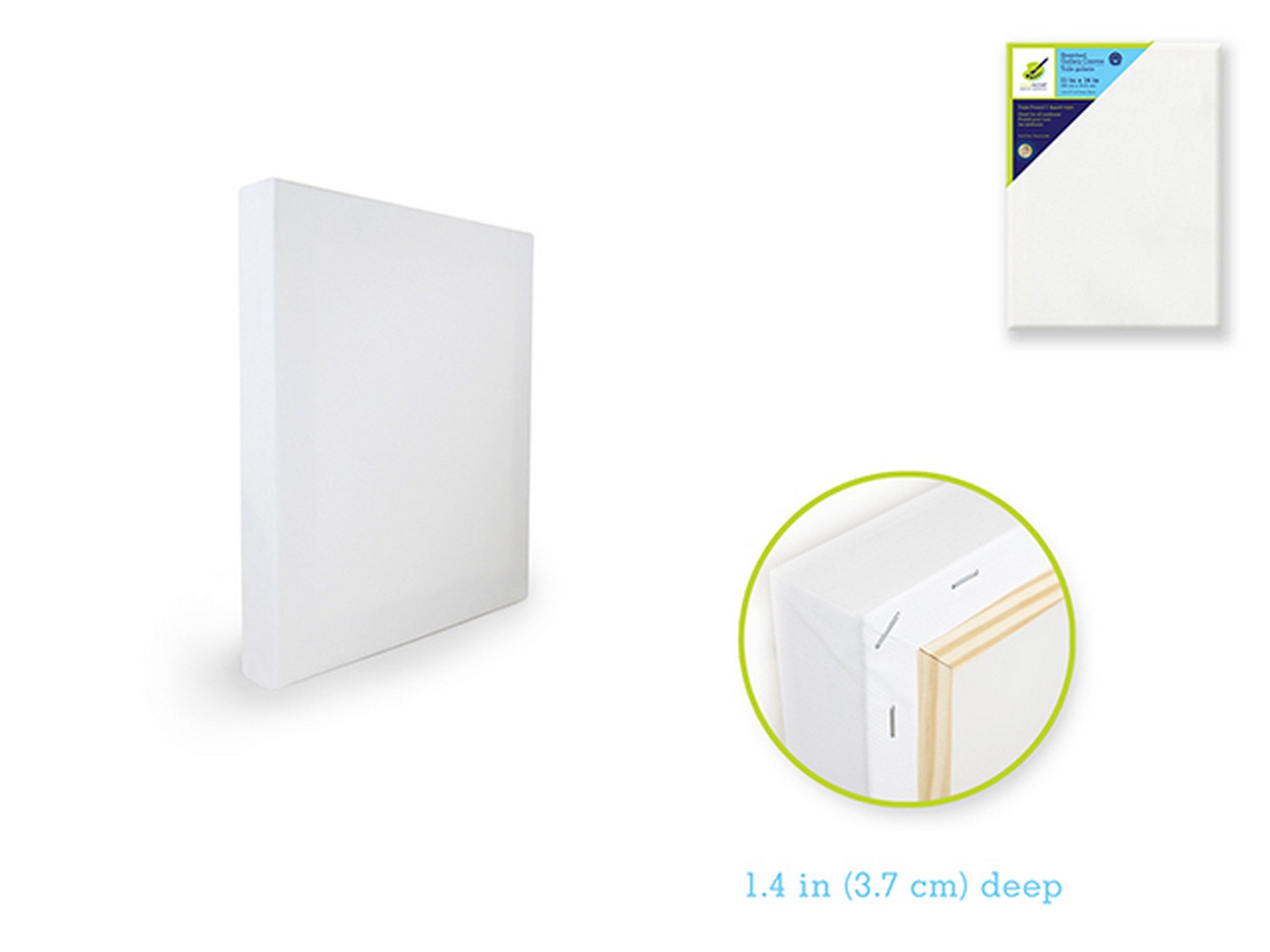 Color Factory Stretched Canvas Primed 100% Cotton 11x14x1.4in