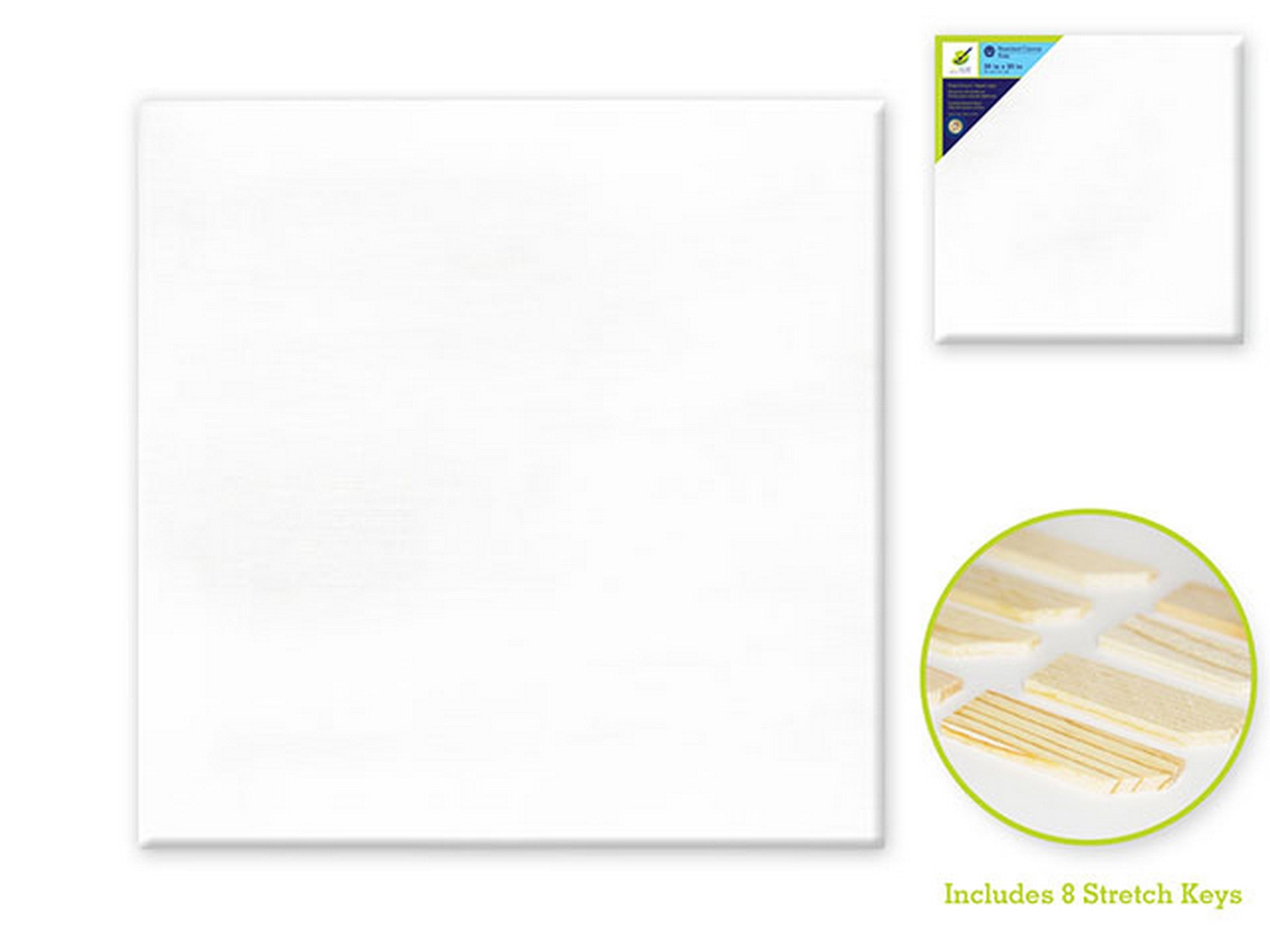 Color Factory Stretched Canvas Primed 100% Cotton 20x20in