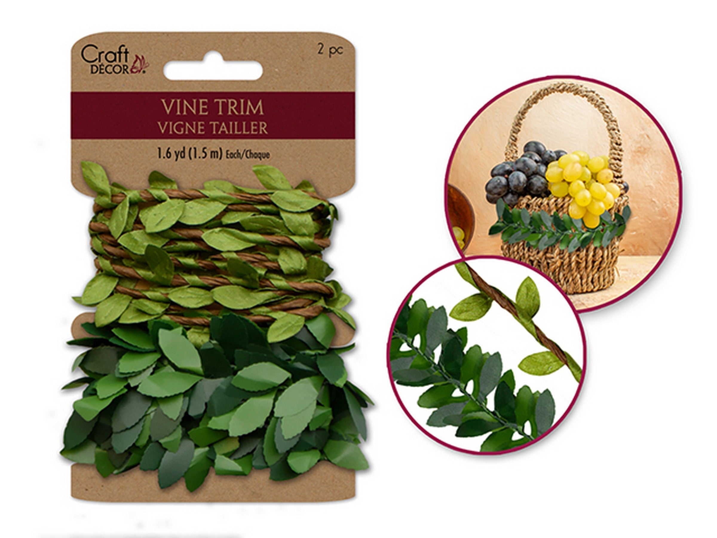Craft Décor 2 Vine Trims 58in each