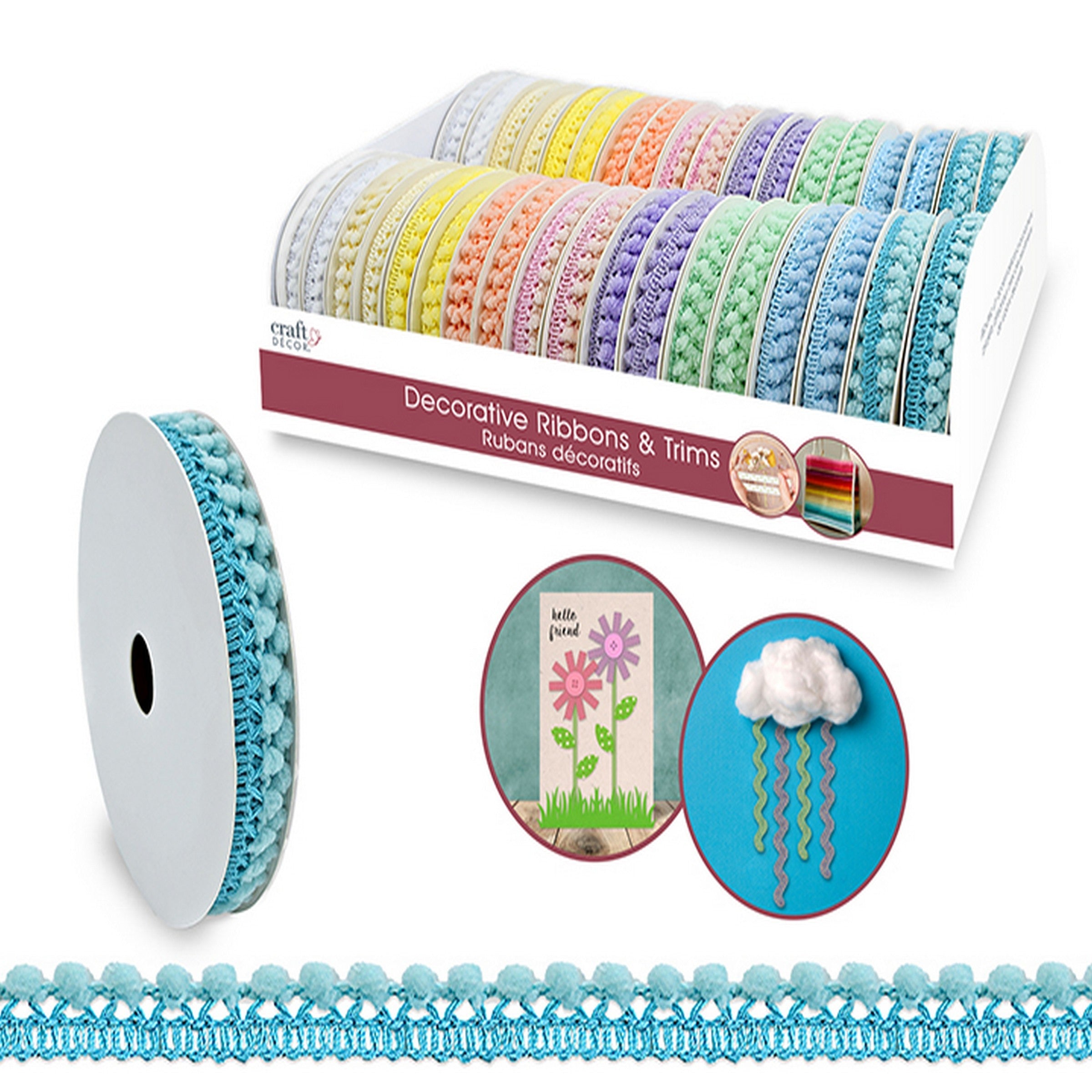 Craft Décor Ribbon - Ceremony  100% Polyester 0.1 - 0.6in x 3yd  VRT 