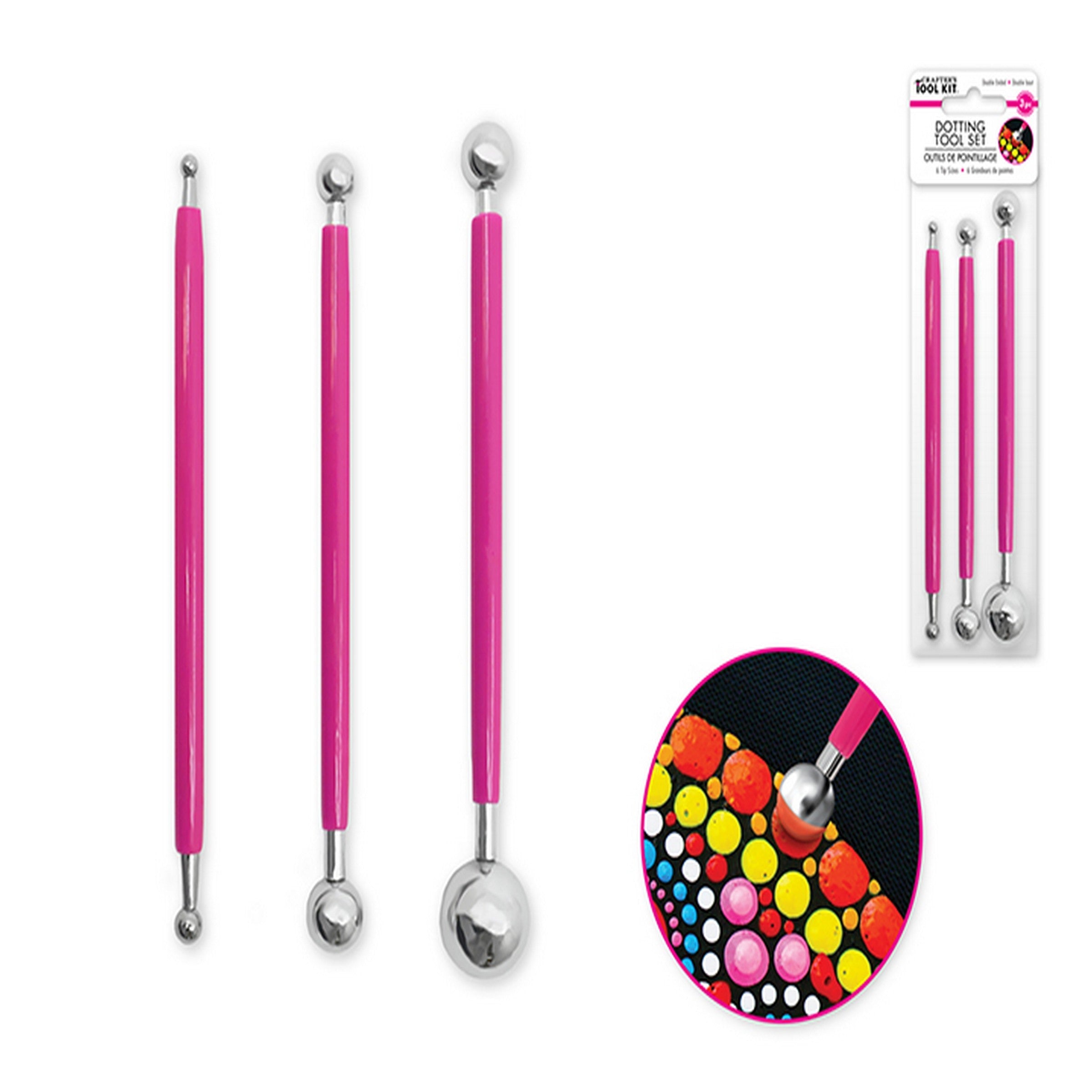 Crafter's Tool Kit Metal Dotting Tool Set 3pcs 5in