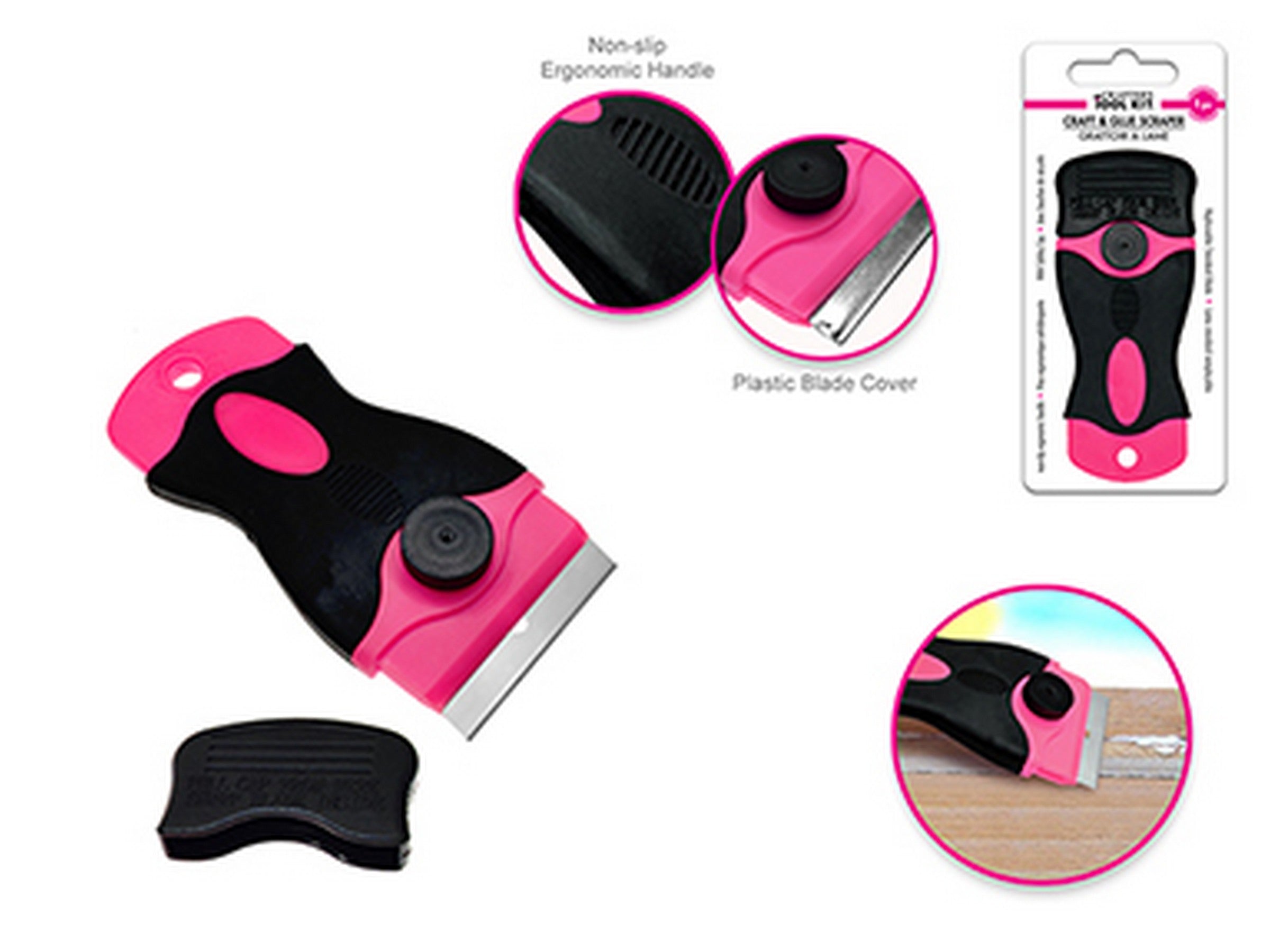 Crafter's Tool Kit Craft and Glue Scraper with Safety Cap 4.25x1.75in