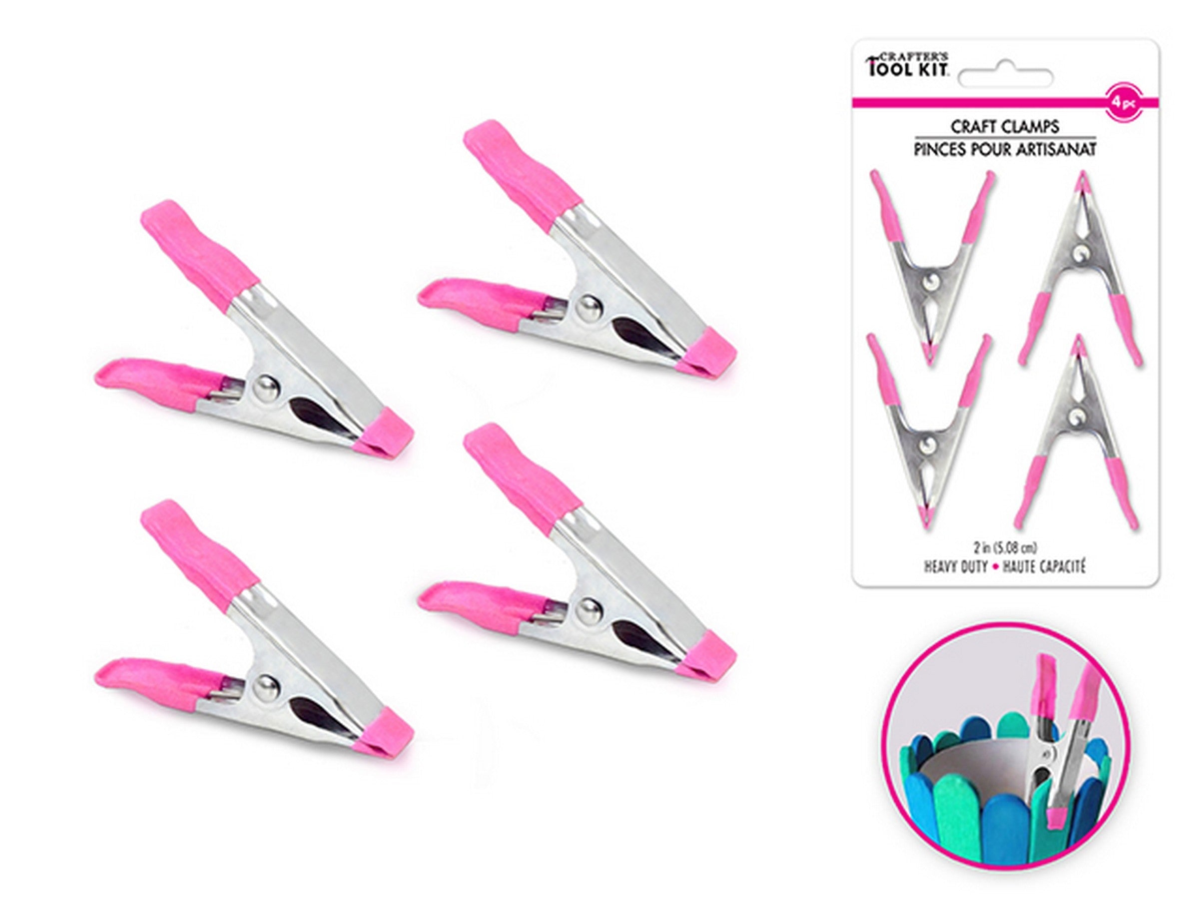 Crafter's Tool Kit 4 Heavy Duty Craft Clamps 2in