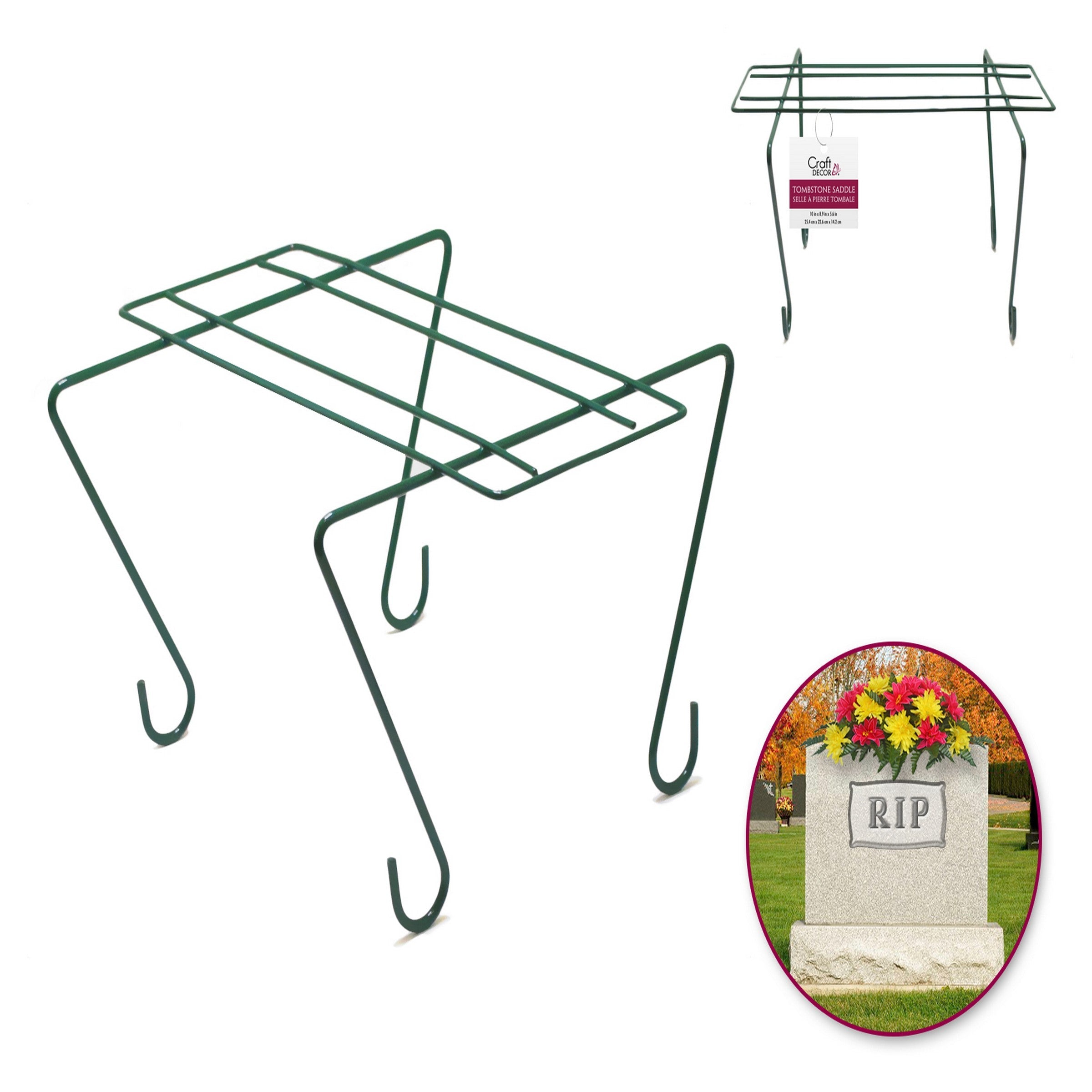 Craft Décor Iron Tombstone Saddle 10x8.9x5.6in 