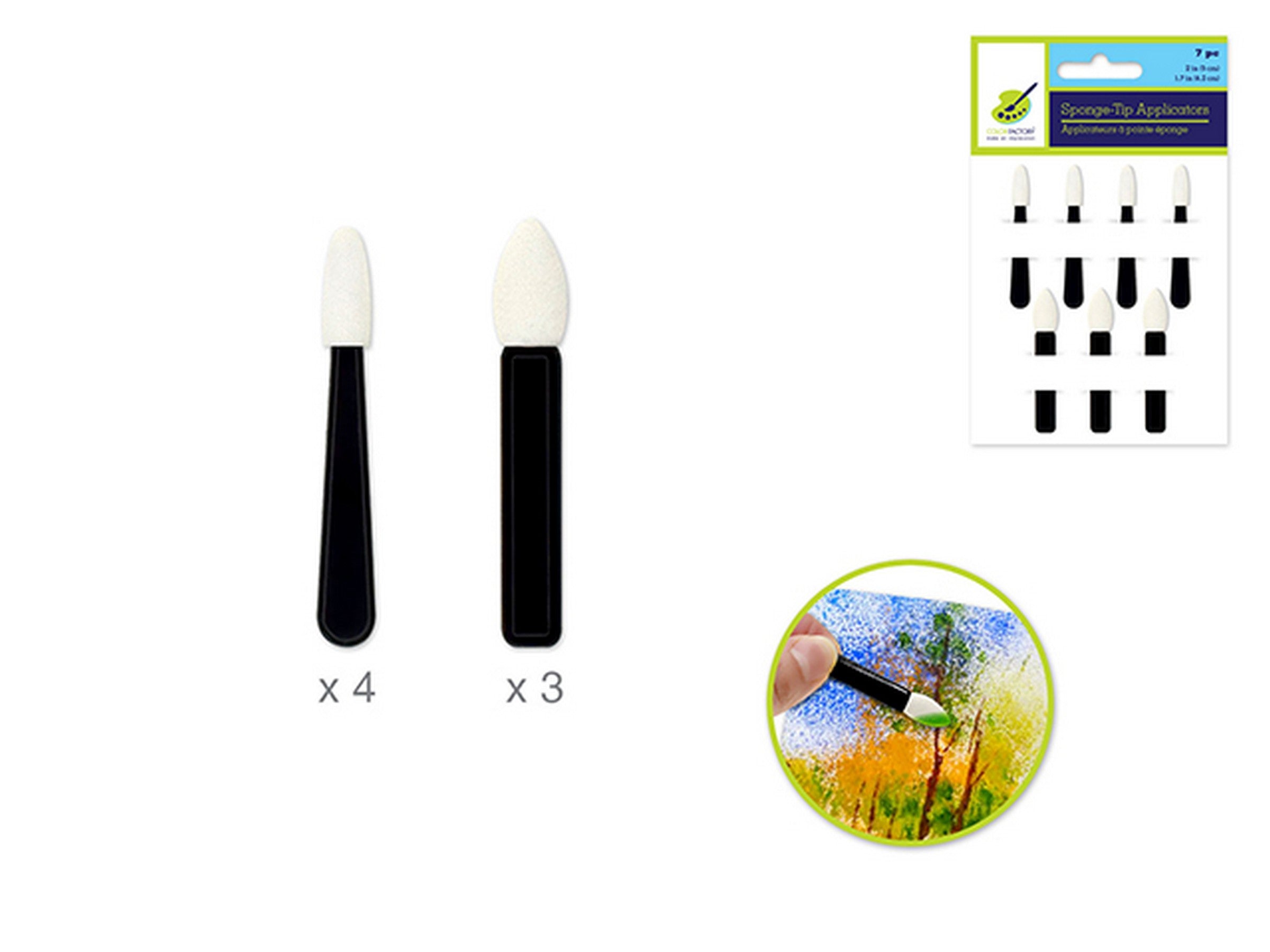 Color Factory 7 Sponge-Tip Applicators 2in - 1.7in