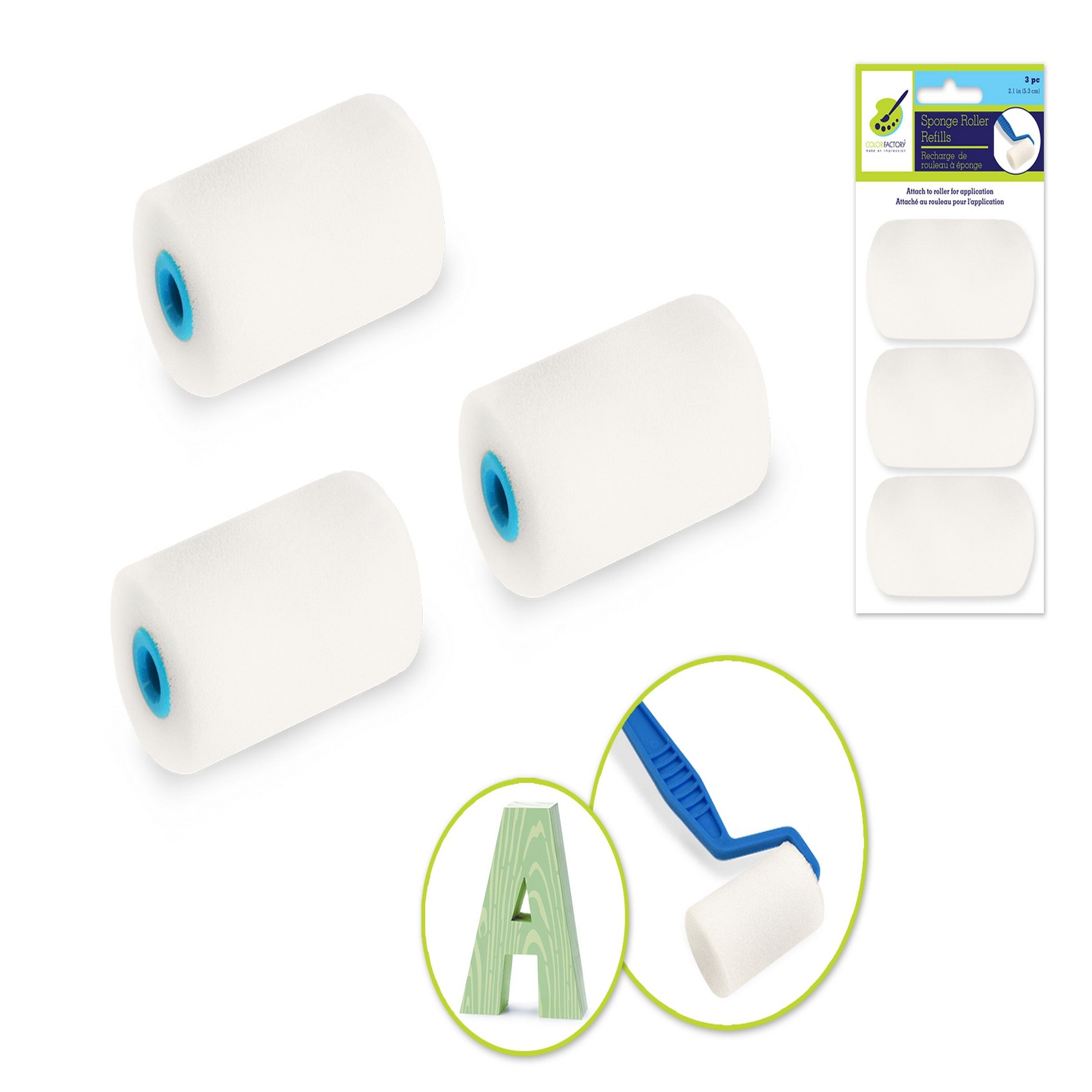 Color Factory Sponge Roller Refill for GB310 3pcs  2in 