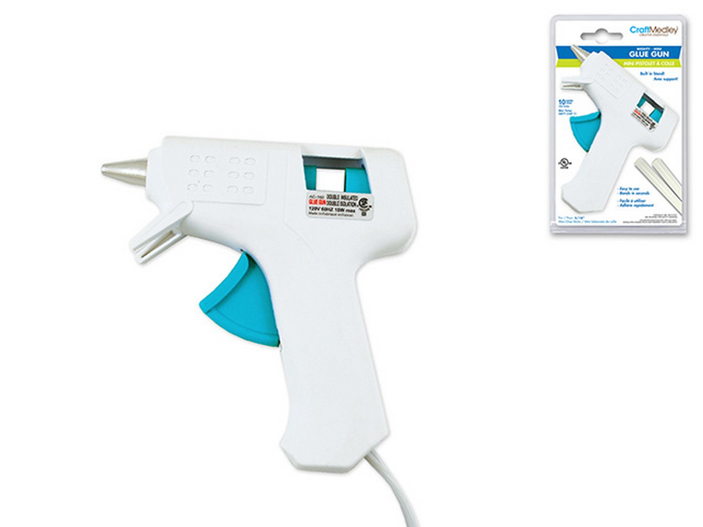 Craft Medley White Mini Glue Gun 10 Watts 120 Volts