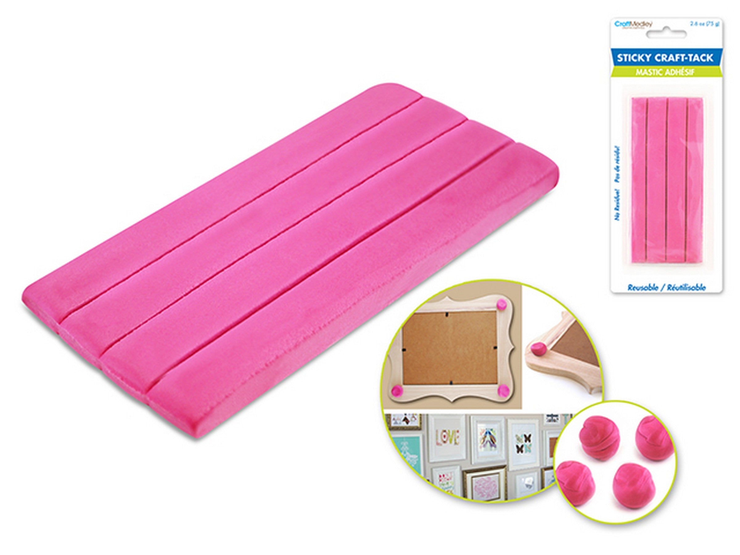 Craft Medley Sticky Craft-tack Pink 2.6oz 4.75in