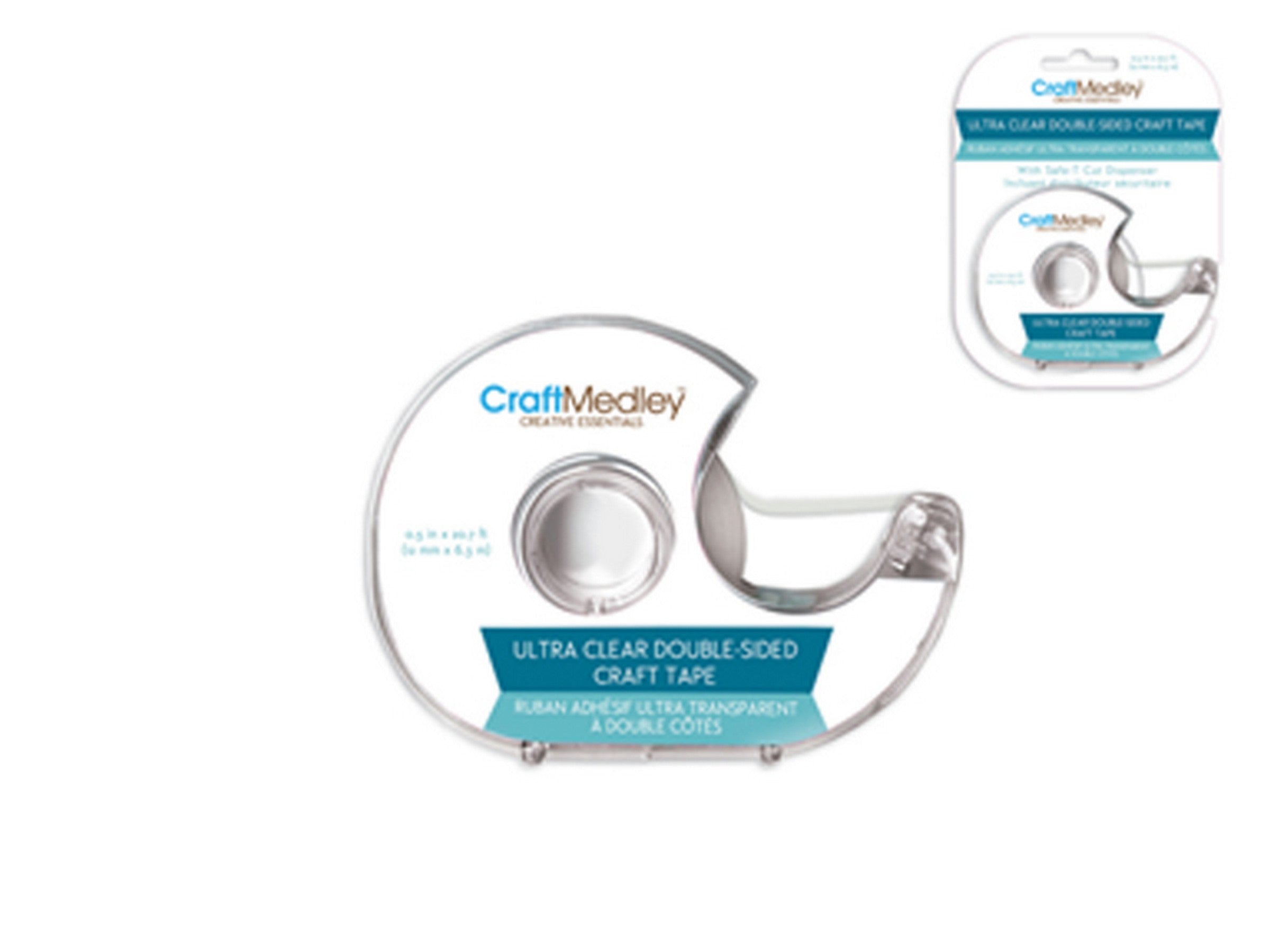 Craft Medley Double-sided Craft Tape Ultra Clear 0.5 x 248.4in