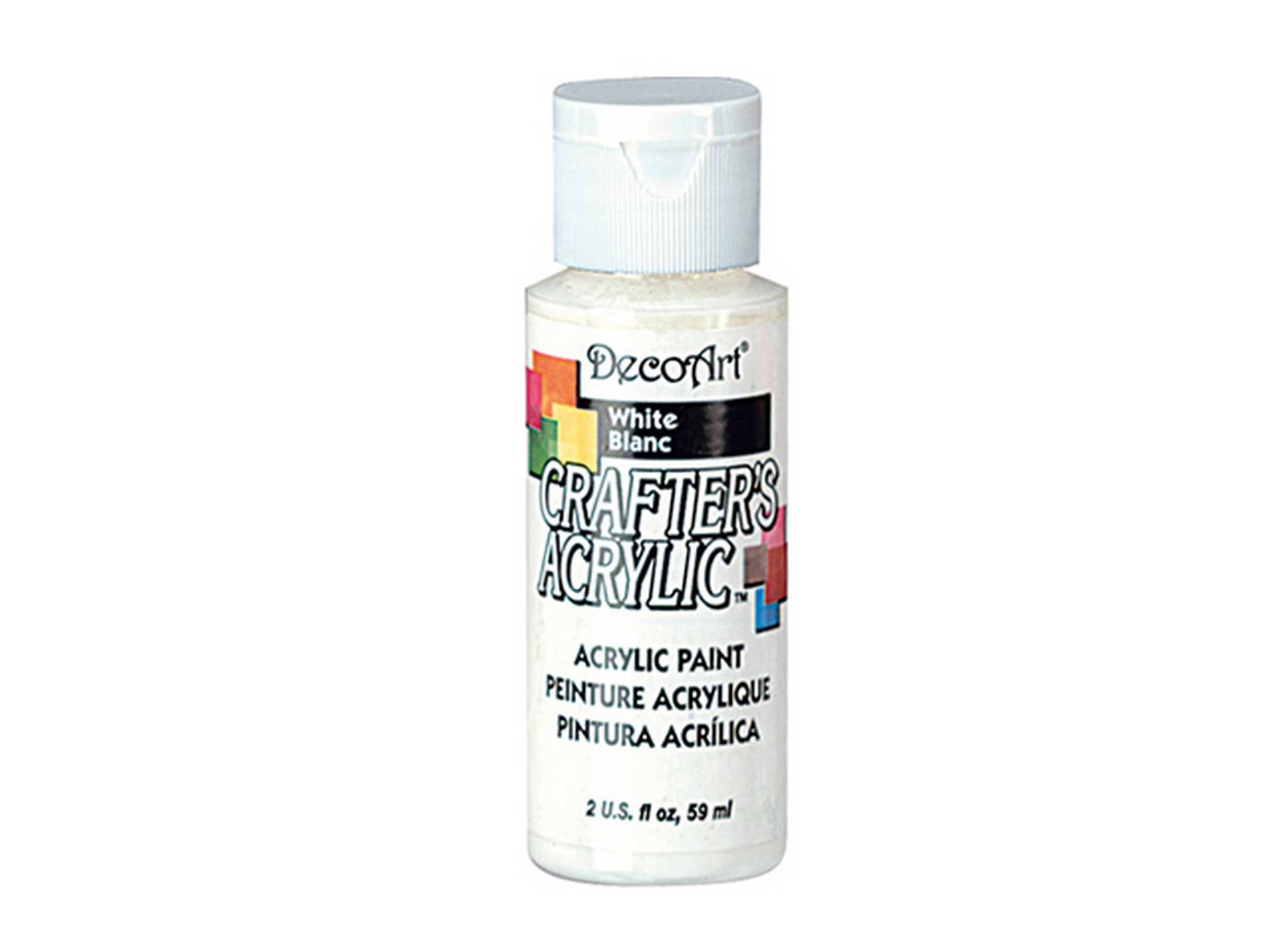 DecoArt Acrylic Paint White DCA01 2oz