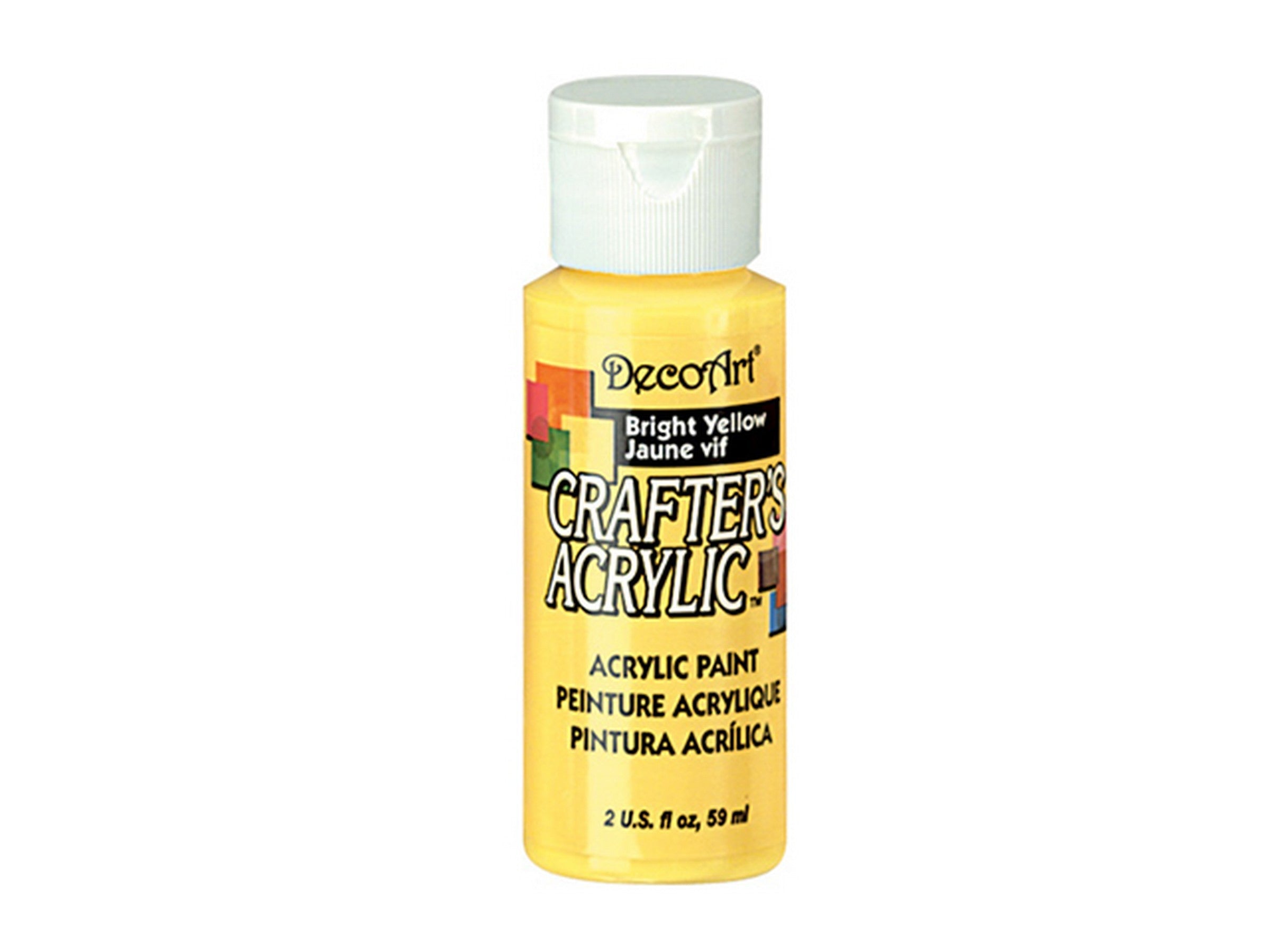 DecoArt Acrylic Paint Bright Yellow DCA49 2oz
