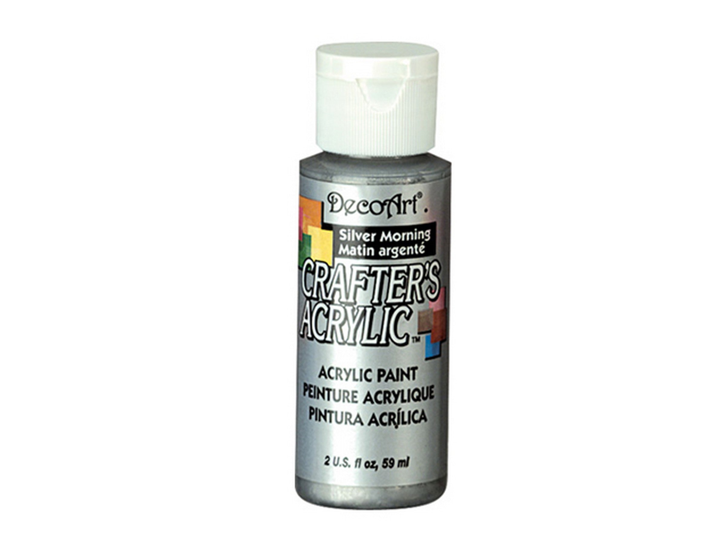 DecoArt Acrylic Paint Silver Morning DCA95 2oz