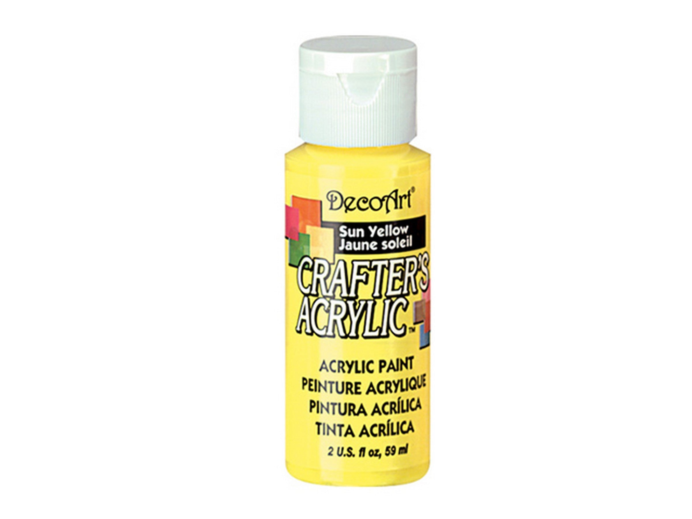 DecoArt Acrylic Paint Sun Yellow DCA113 2oz