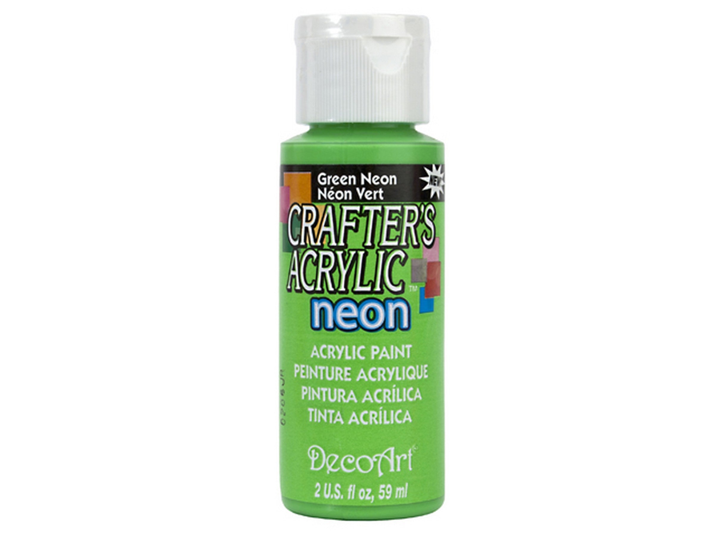 DecoArt Acrylic Paint Green Neon DCA132 2oz