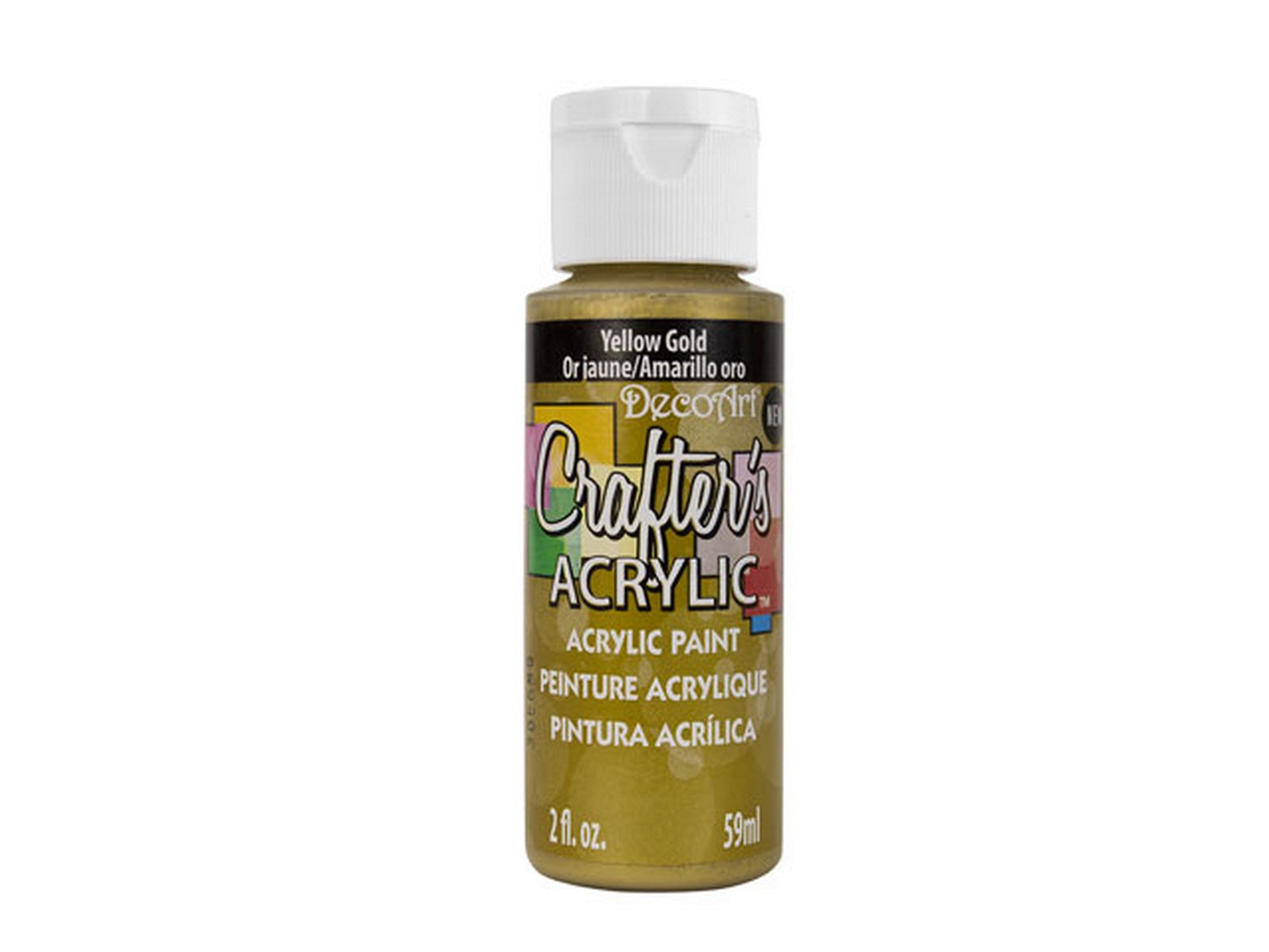 DecoArt Acrylic Paint Yellow Gold DCA146 2oz