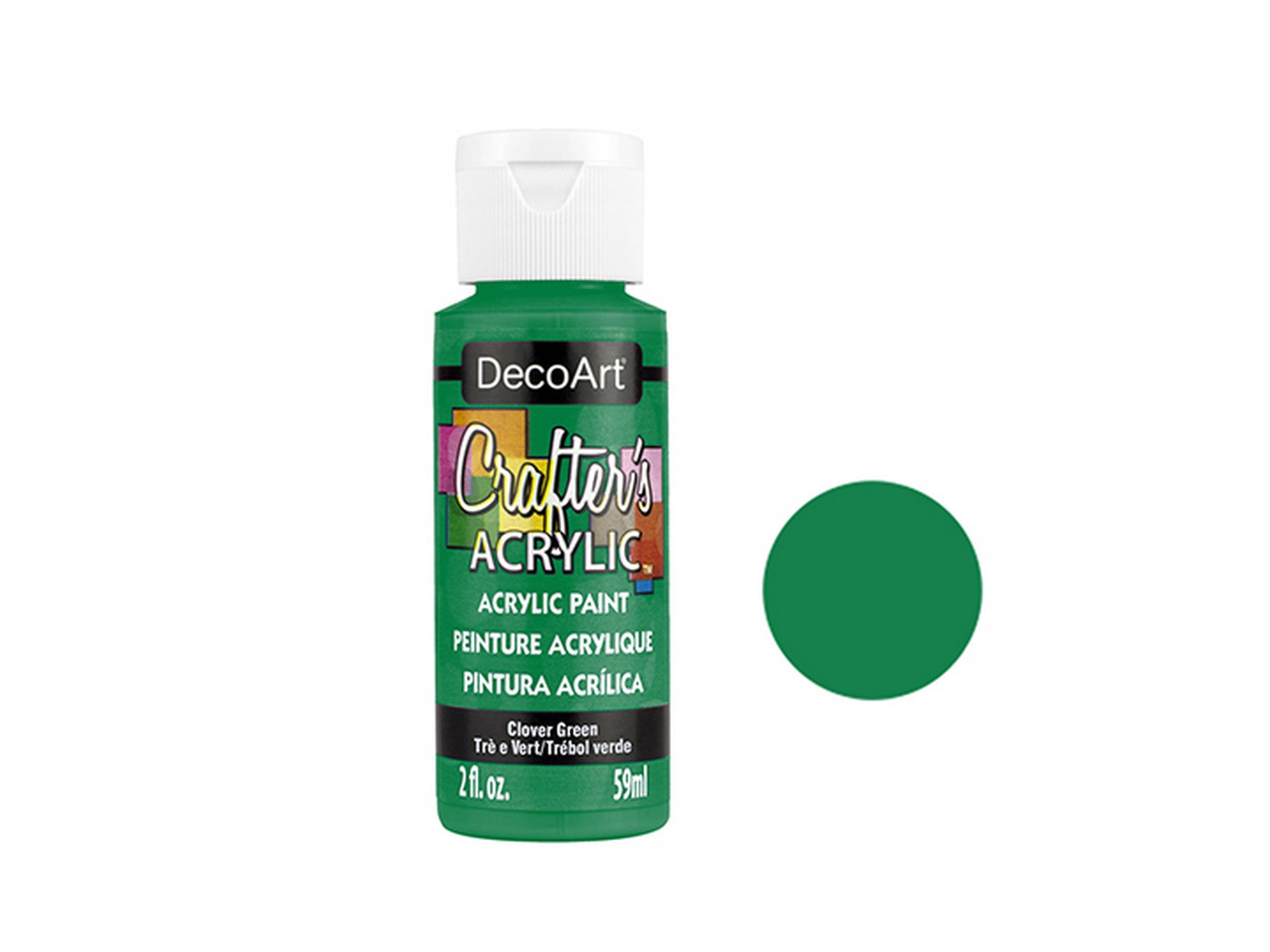 DecoArt Acrylic Paint - A191 Clover Green 2oz