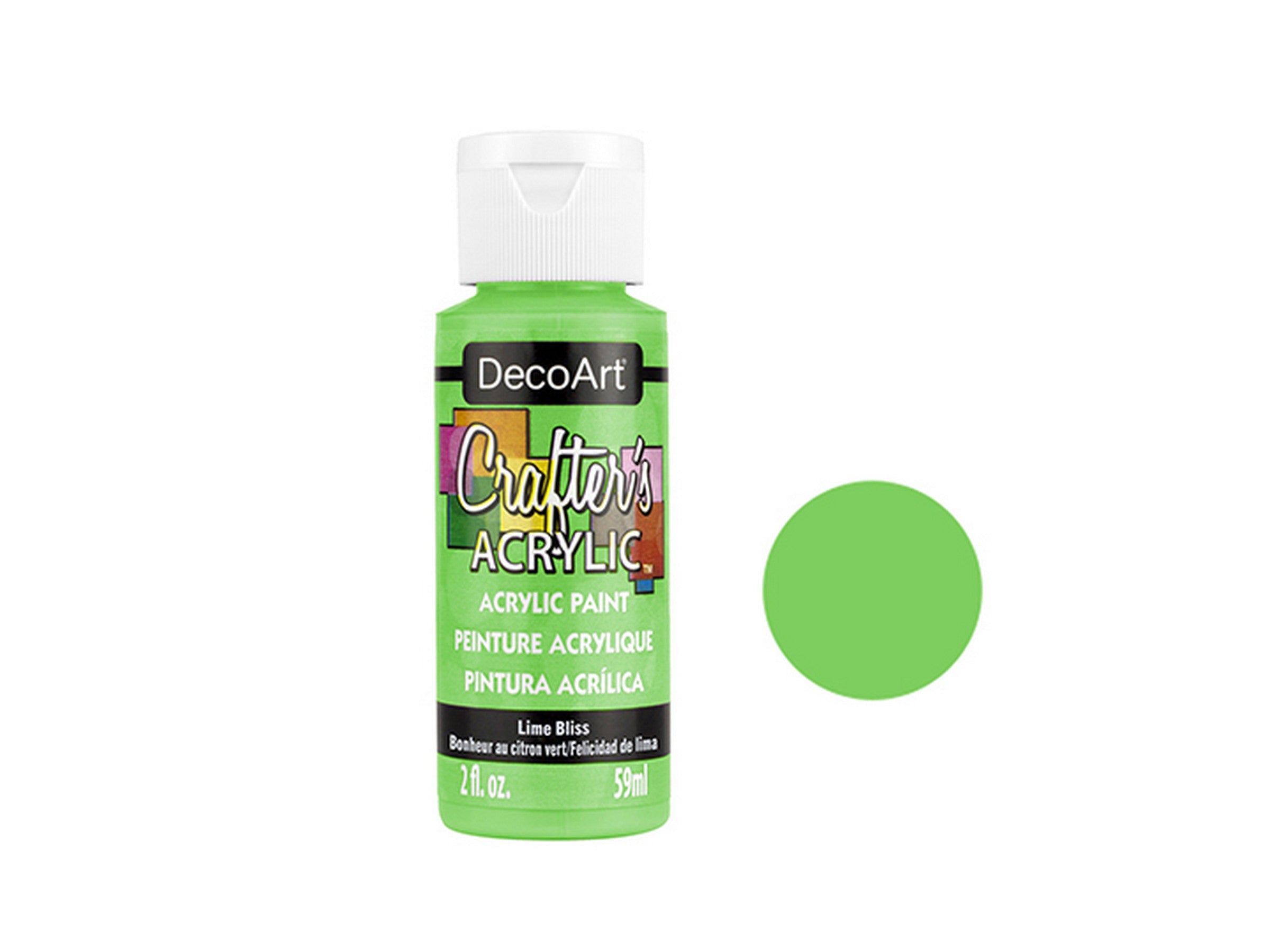 DecoArt Acrylic Paint - A193 Lime Bliss 2oz