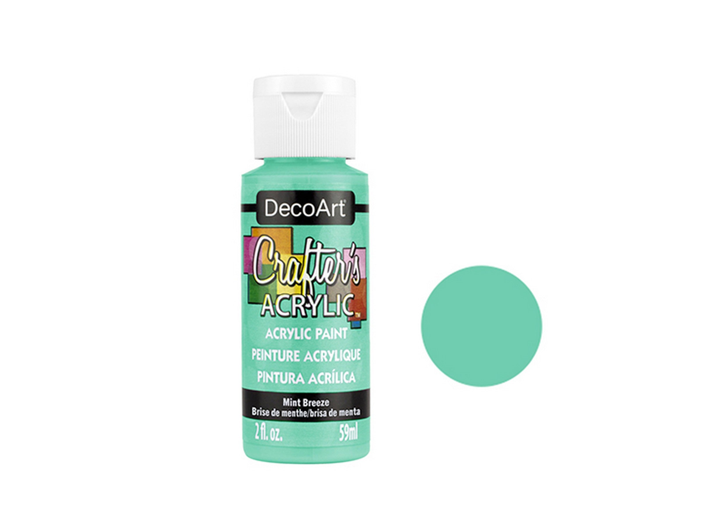 DecoArt Acrylic Paint - A194 Mint Breeze 2oz