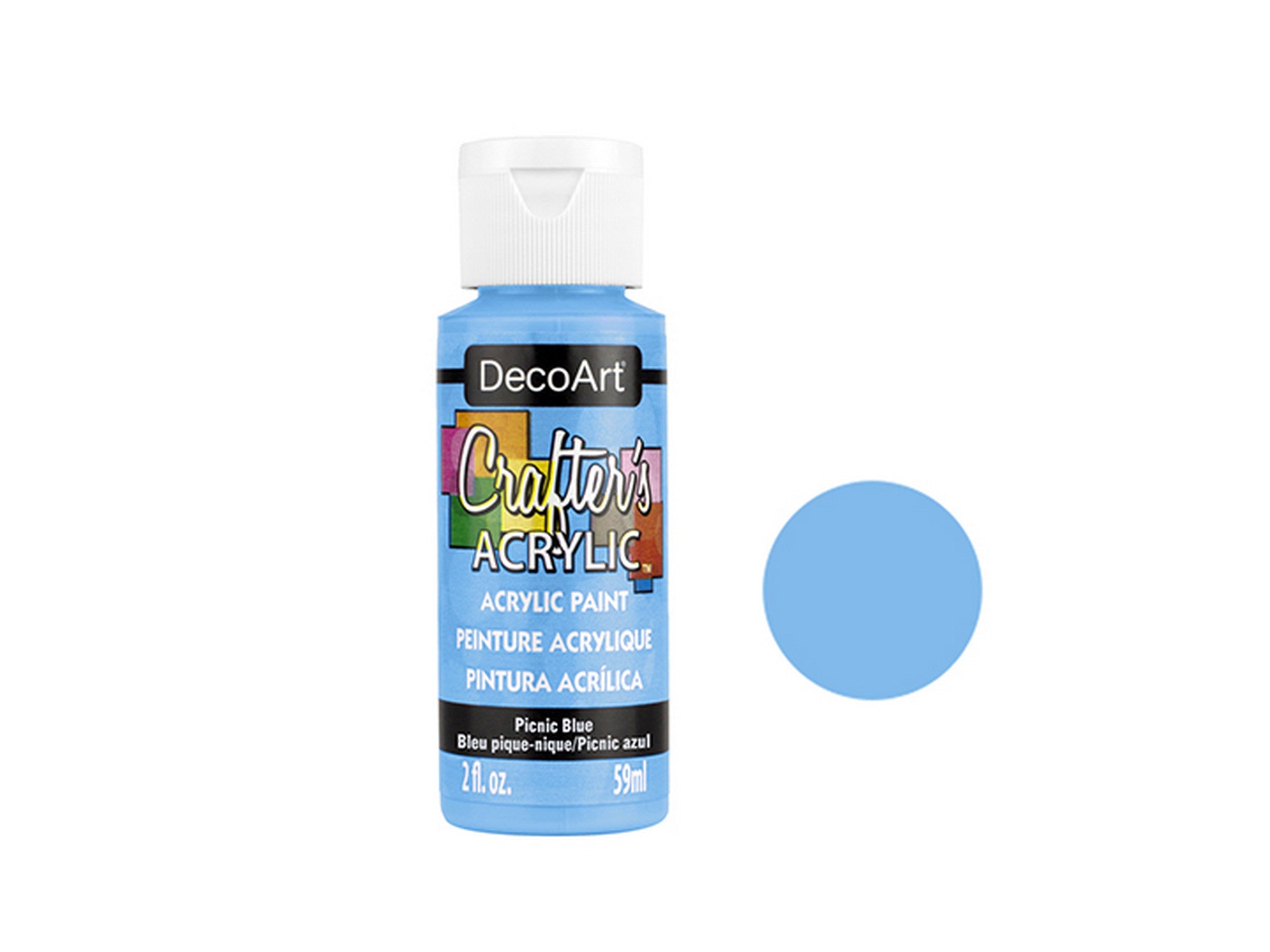 DecoArt Acrylic Paint - A197 Picnic Blue 2oz