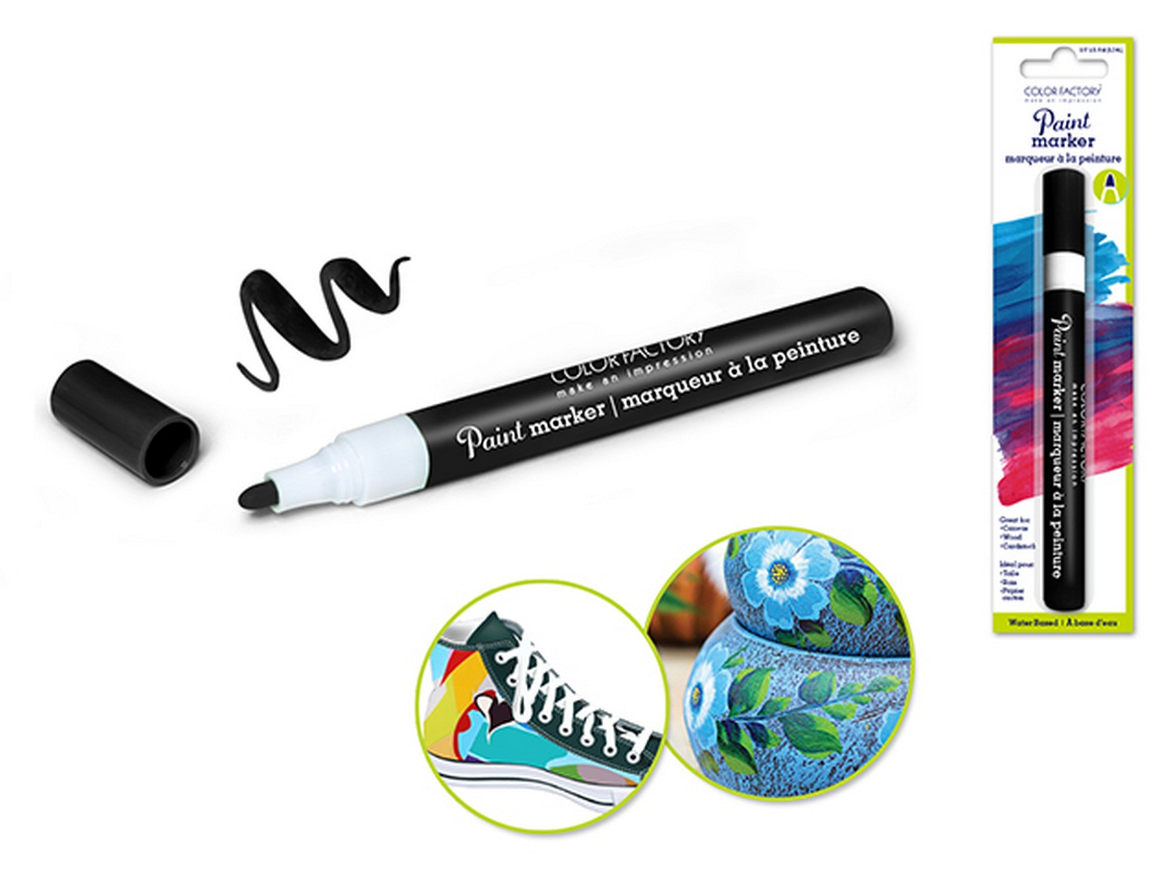 Color Factory Paint Marker Black Water-based 0.17oz