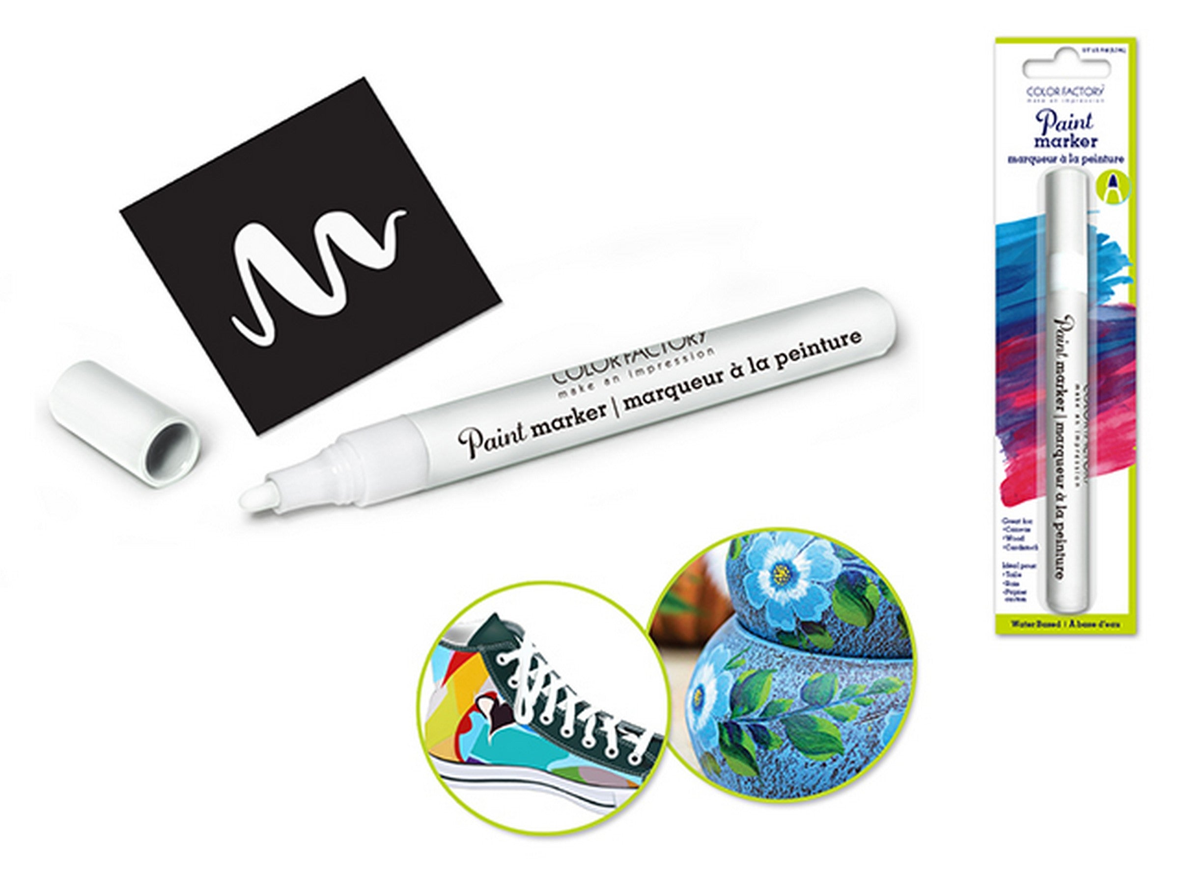 Color Factory Paint Marker White Water-based 0.17oz