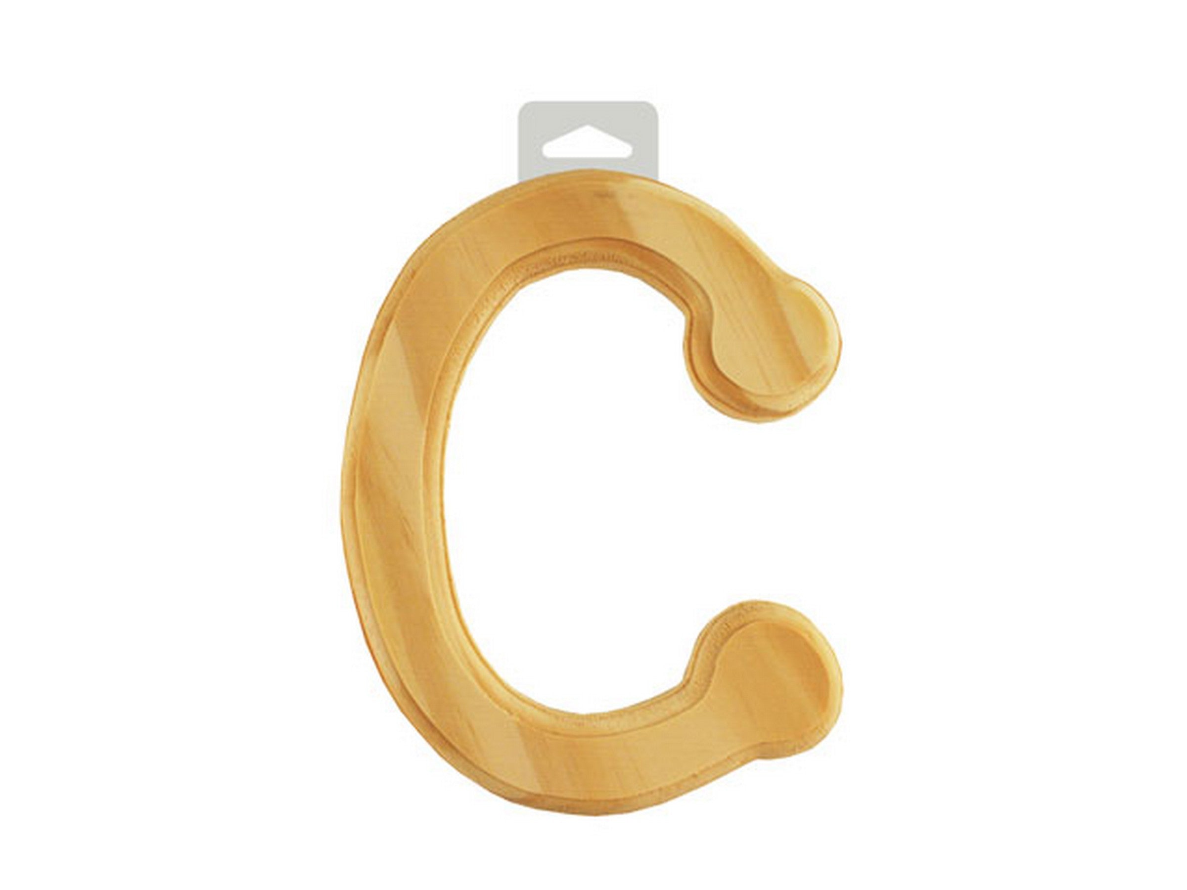 Wood Letter C Rounded