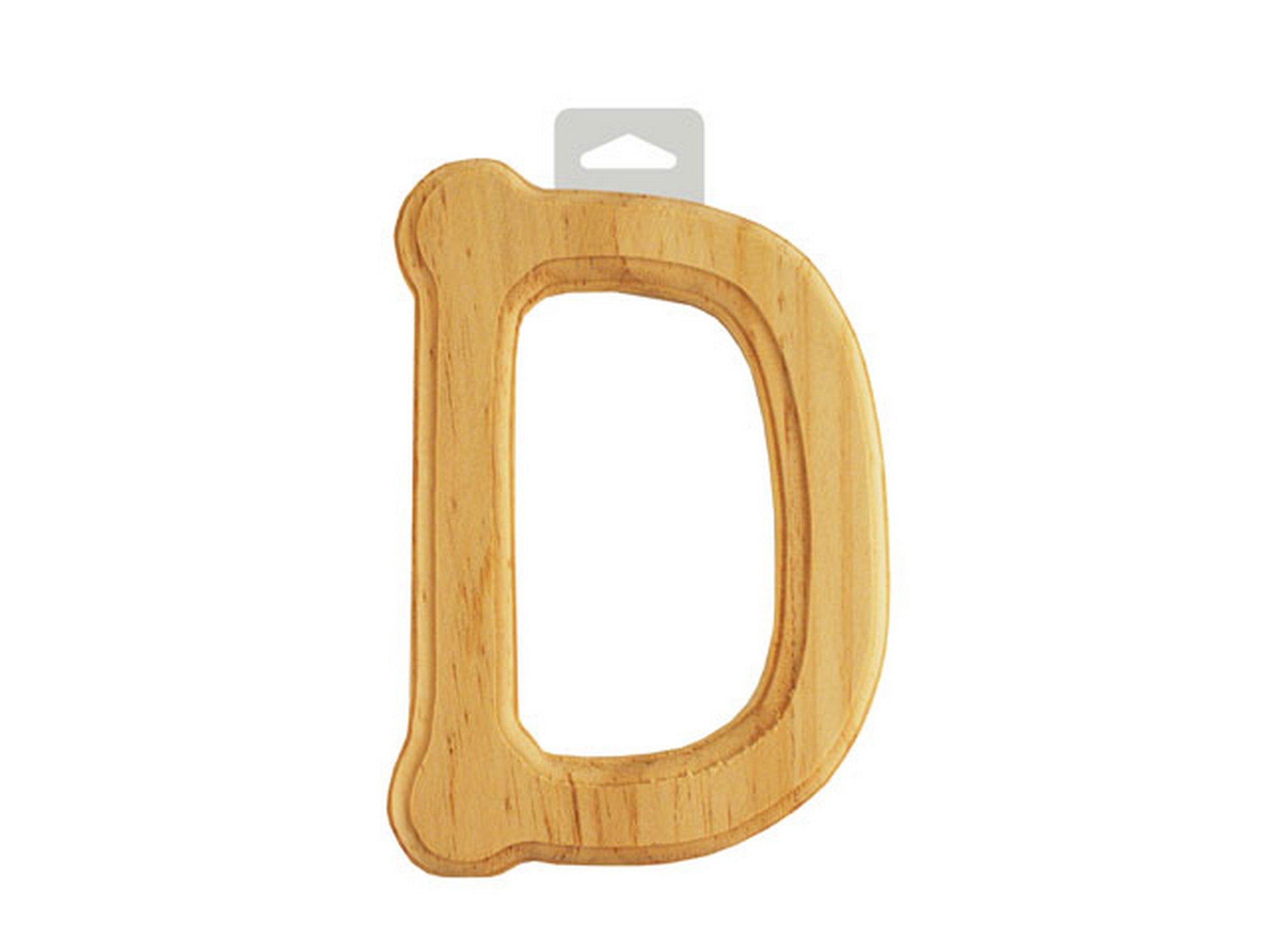 Wood Letter D Rounded
