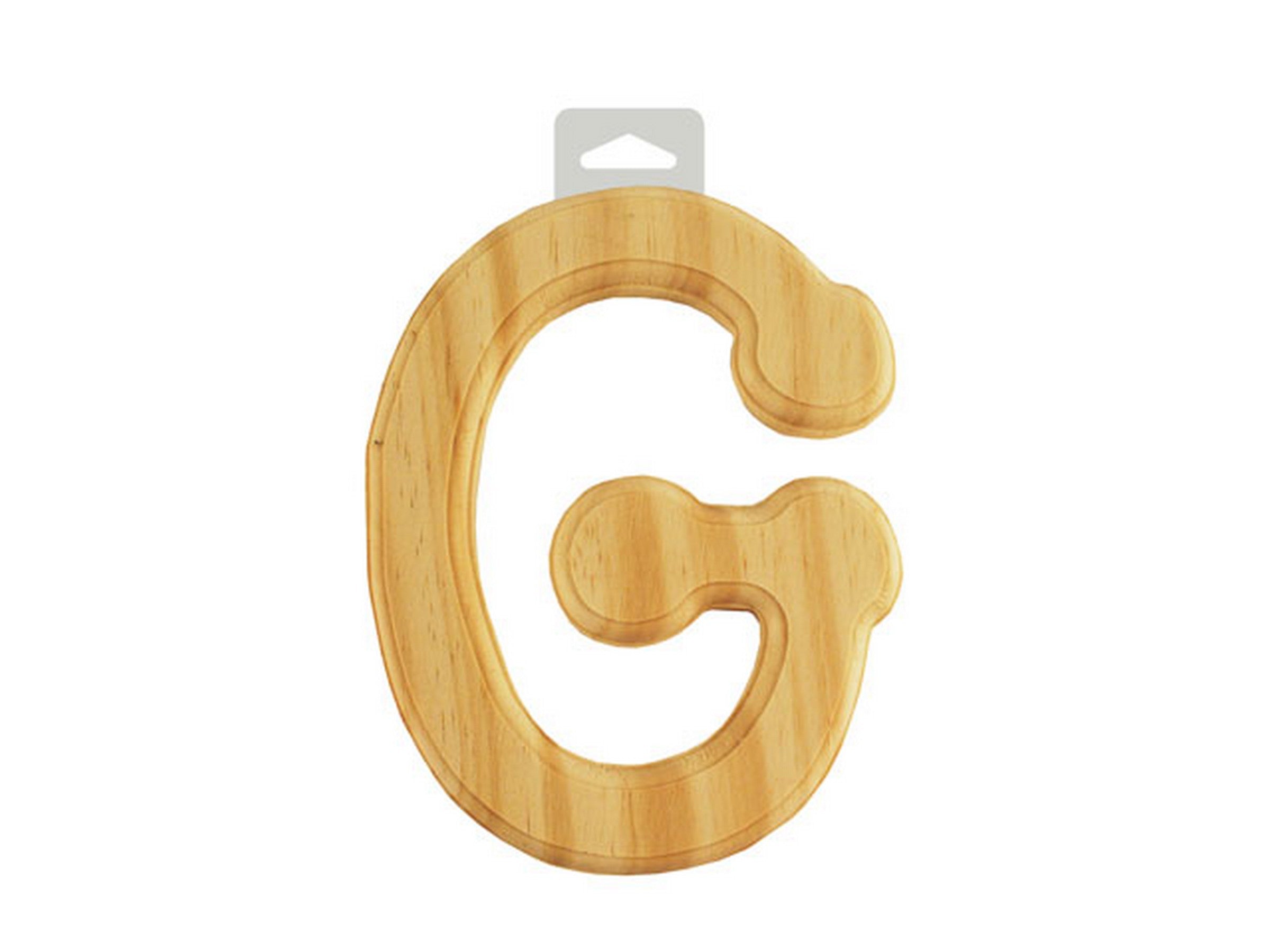 Wood Letter G Rounded