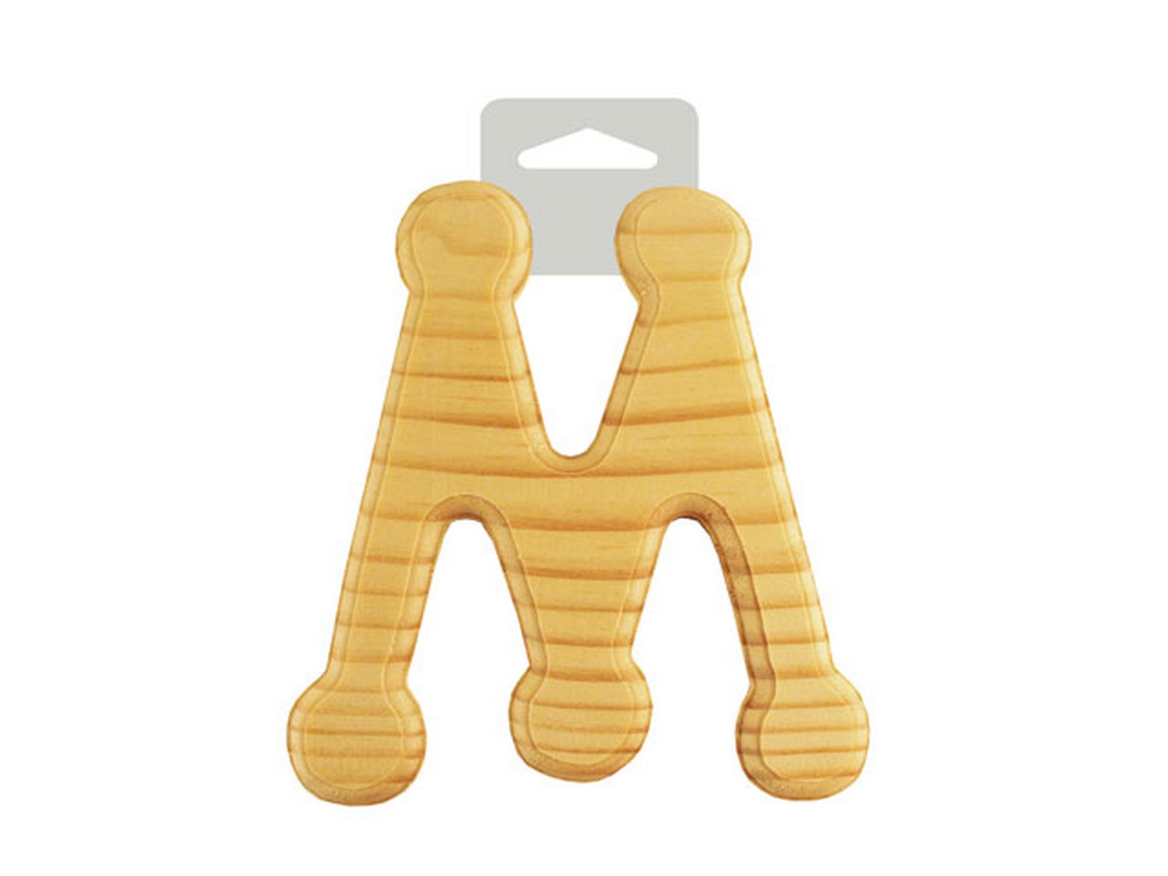Wood Letter M Rounded