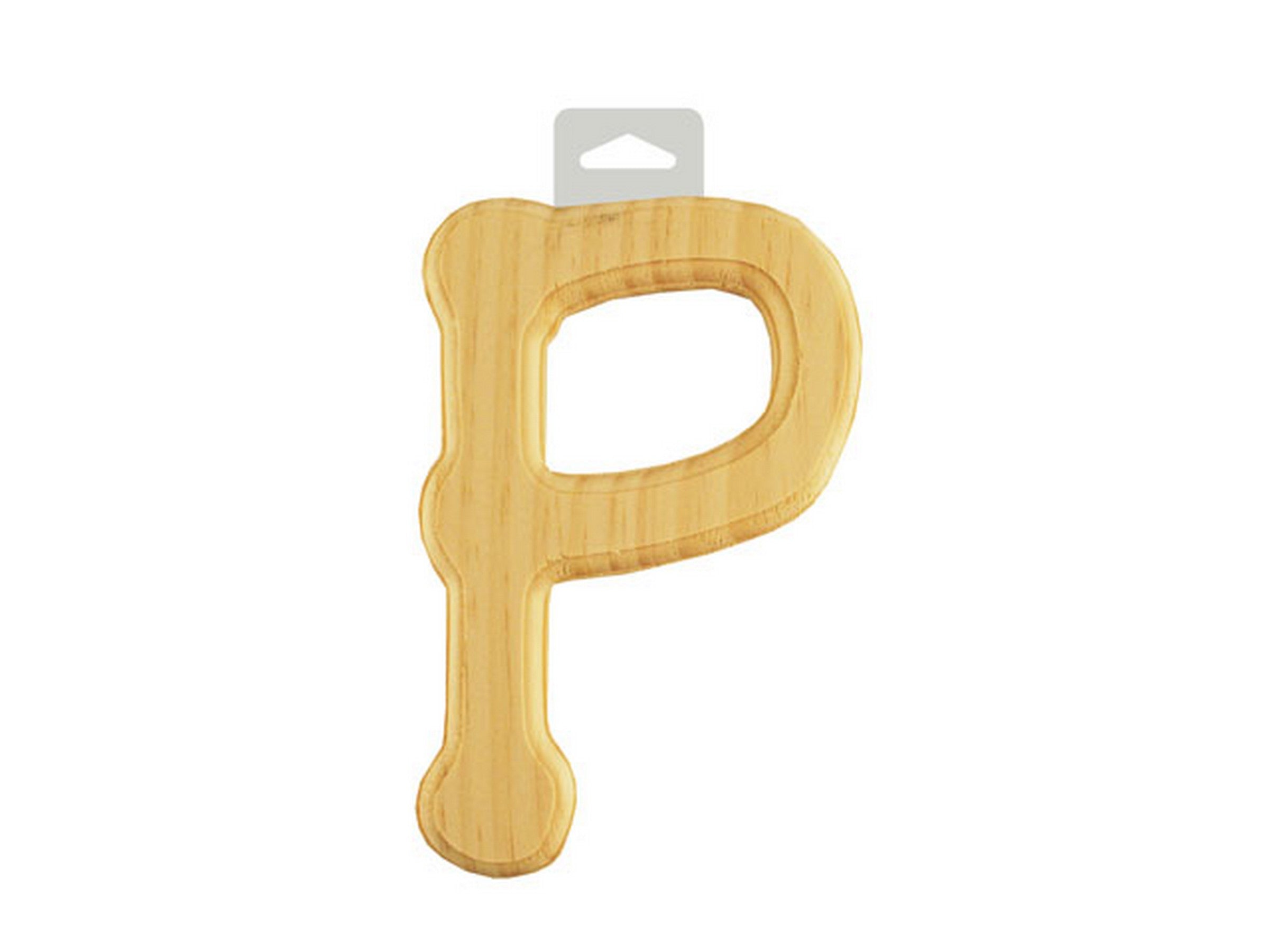 Wood Letter P Rounded