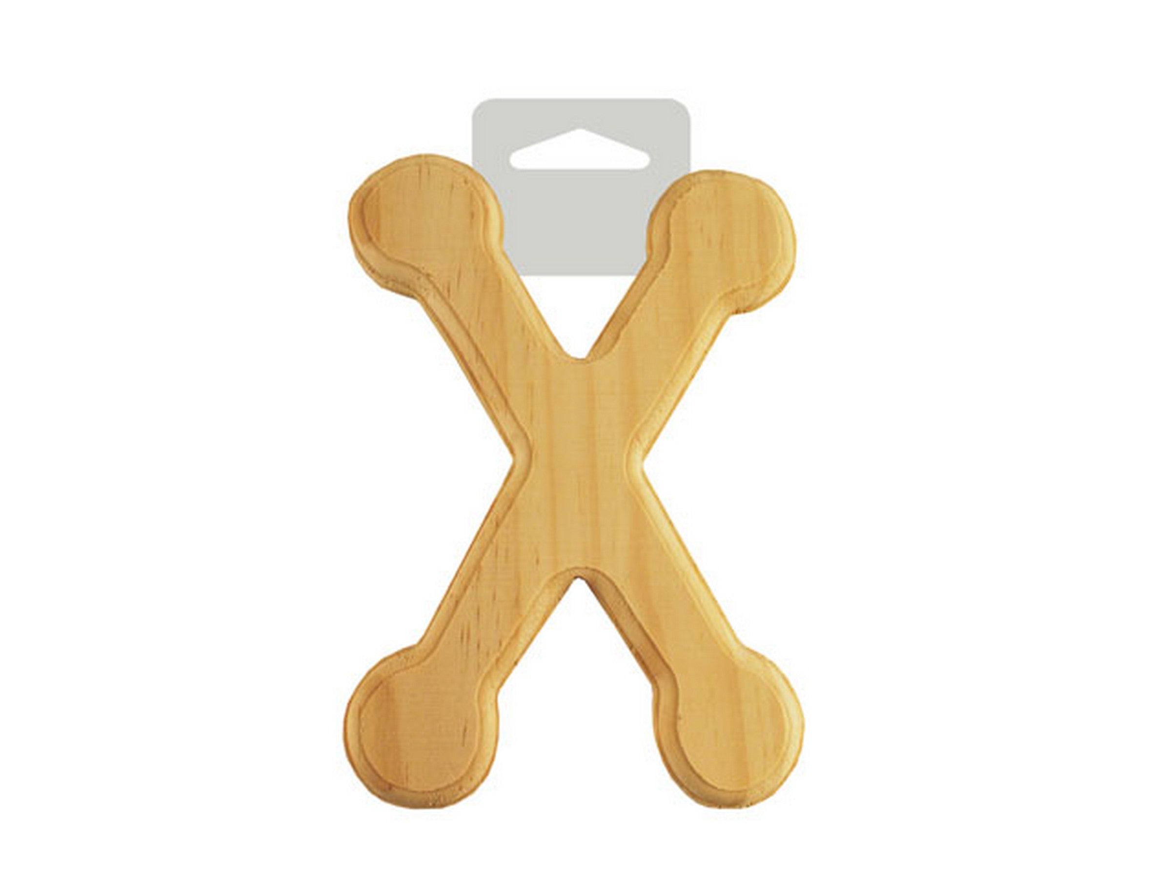 Wood Letter X Rounded