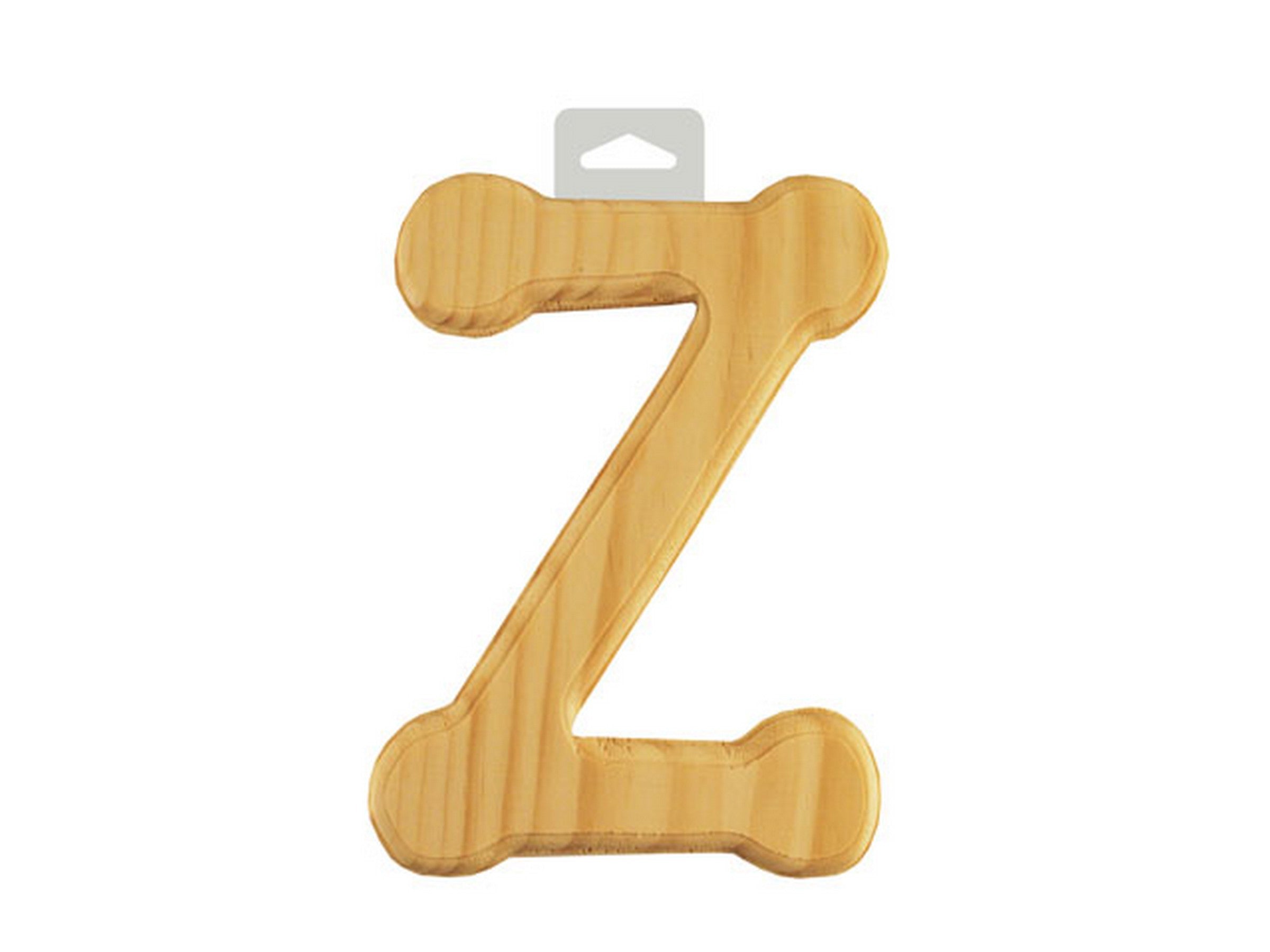 Wood Letter Z Rounded